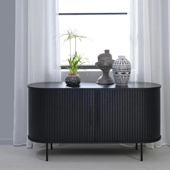 by fonQ Alon Dressoir - B 140 cm - Zwart Eiken – foto 2 – kavel bij GSD Auctions, Zoeterwoude