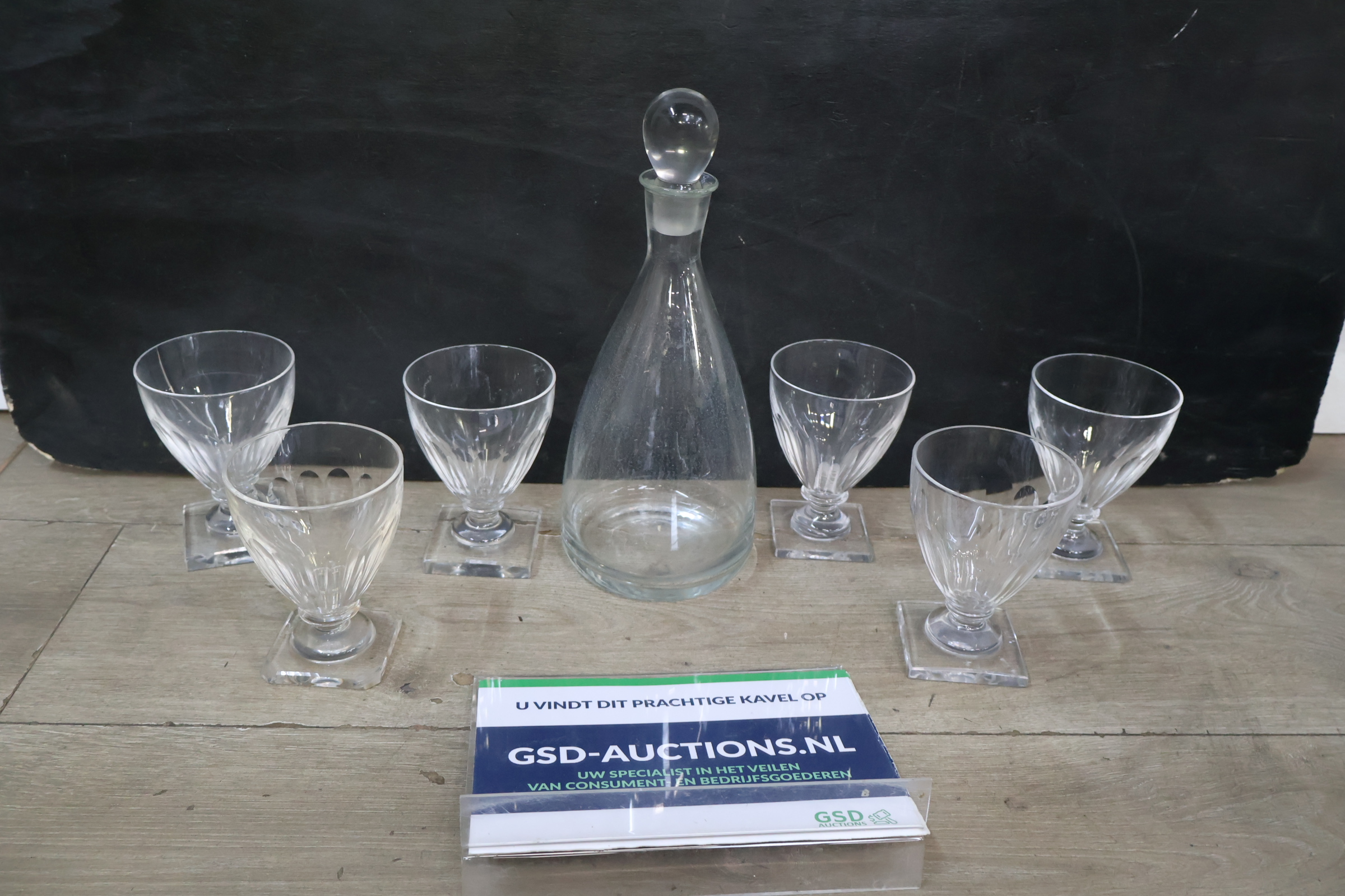 Karaf met zes glazen' – foto 2 – kavel bij GSD Auctions, Zoeterwoude