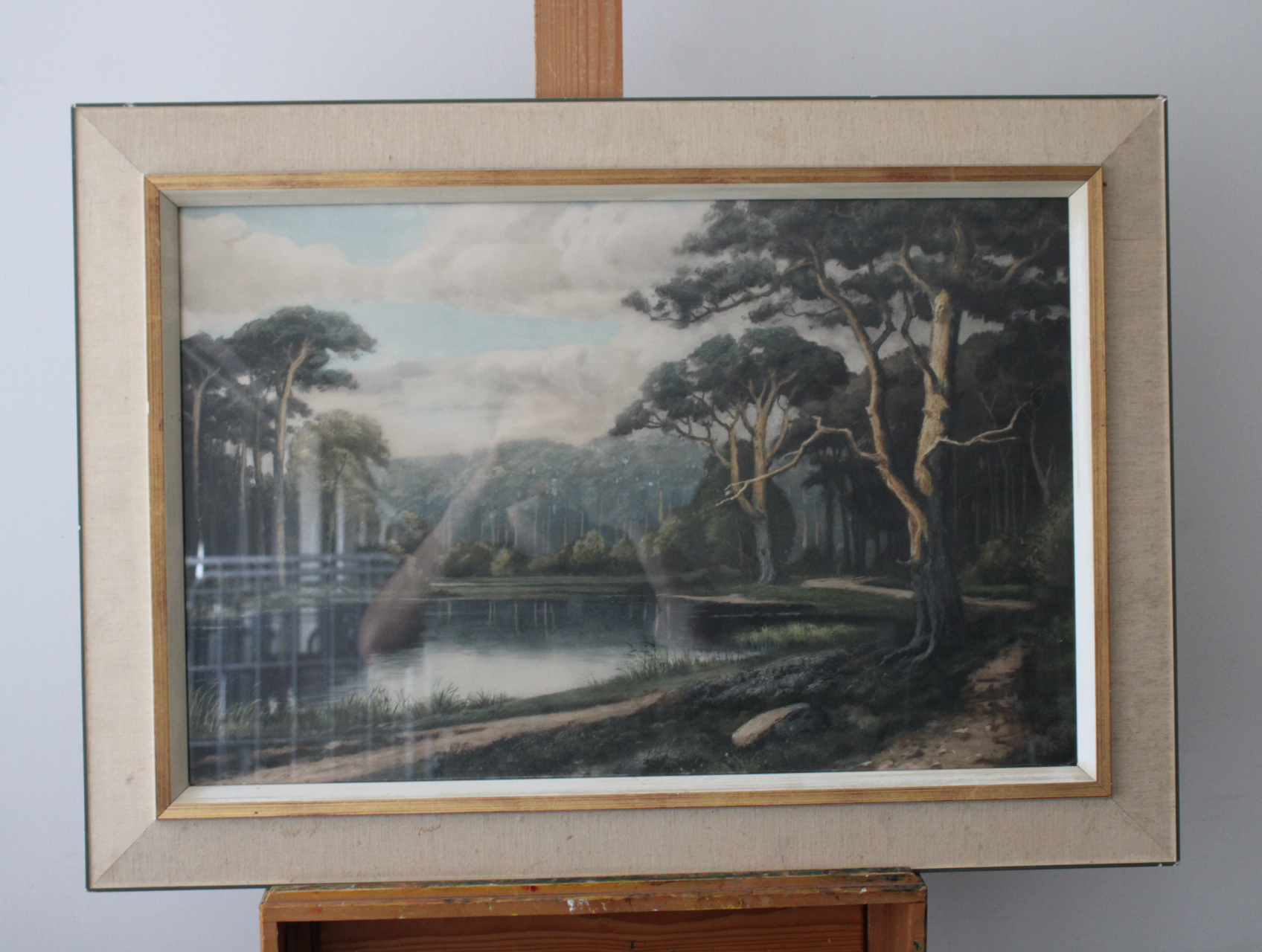 Ingelijste schilderij van Bos-aanzicht' – foto 2 – kavel bij GSD Auctions, Zoeterwoude