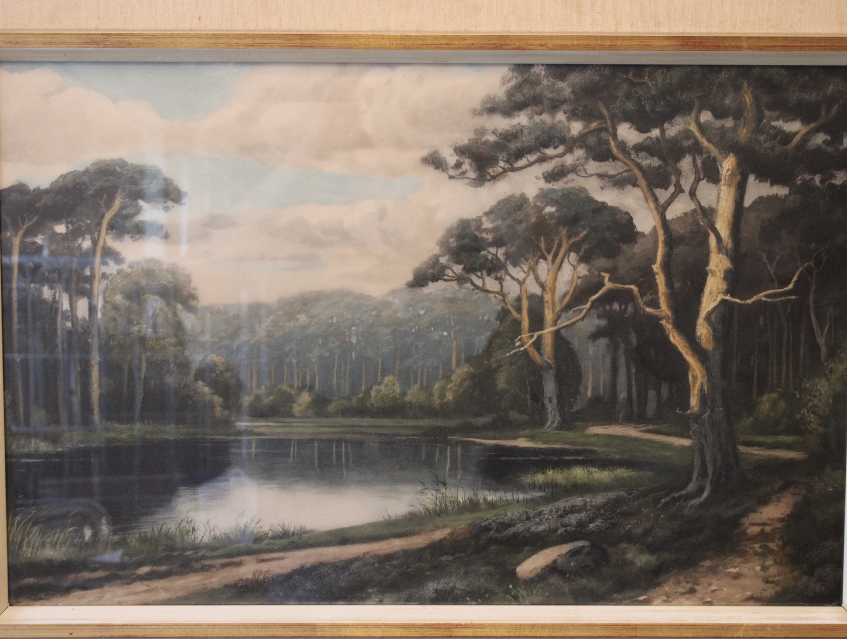 Ingelijste schilderij van Bos-aanzicht' – foto 3 – kavel bij GSD Auctions, Zoeterwoude
