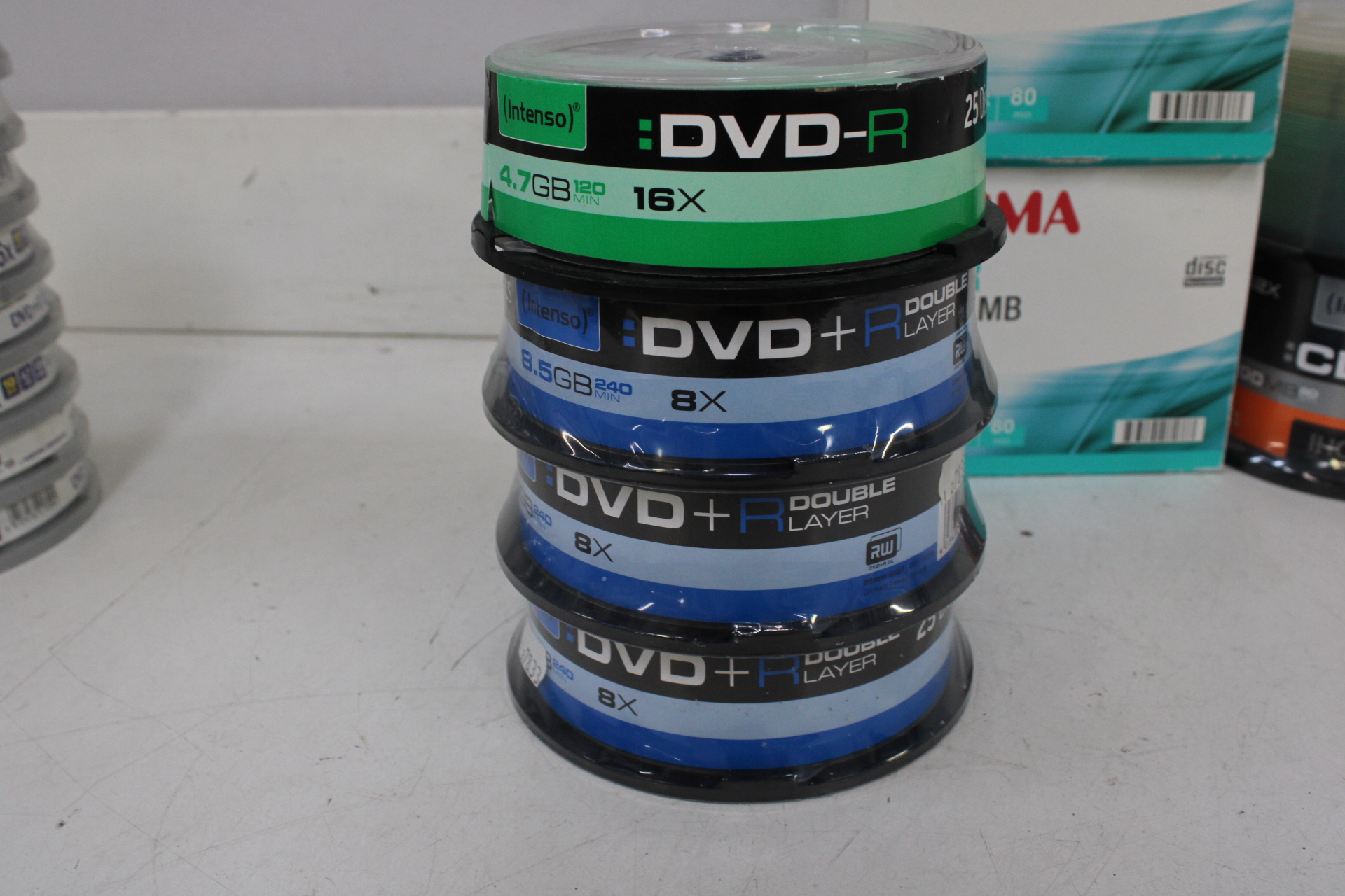 Stapels DVD+R, DVD-R en CD-R - Lege CD's en DVD's – foto 5 – kavel bij GSD Auctions, Zoeterwoude