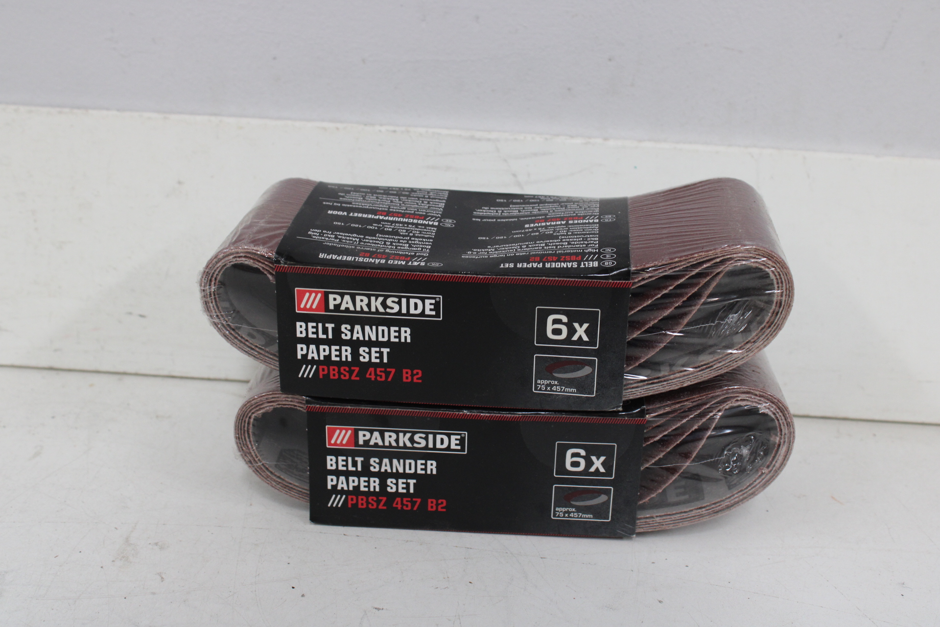 Parkside belt sander papier set PBSZ 457 B2 – foto 2 – kavel bij GSD Auctions, Zoeterwoude