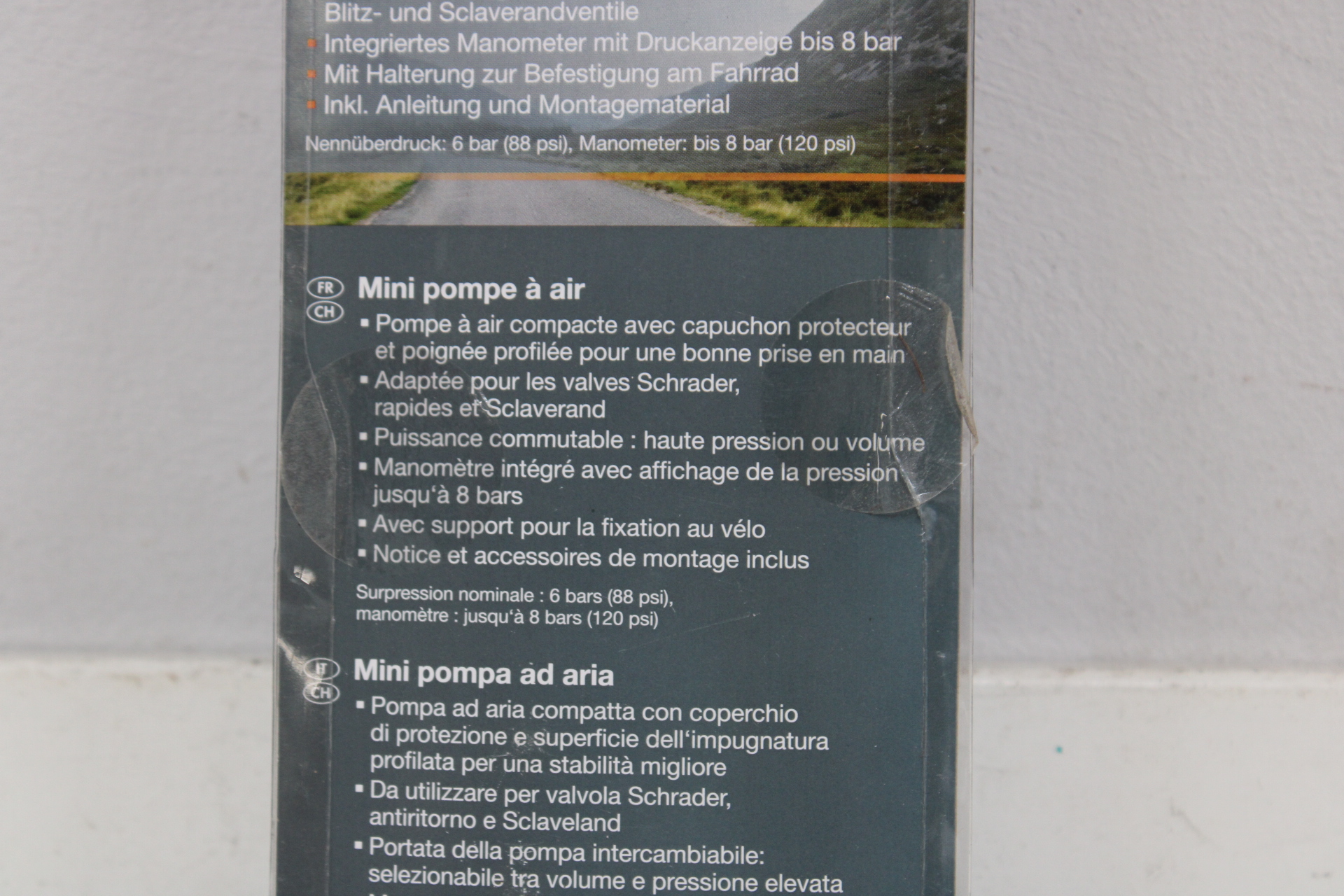 Crivit Sports luchtpomp met manometer – foto 5 – kavel bij GSD Auctions, Zoeterwoude