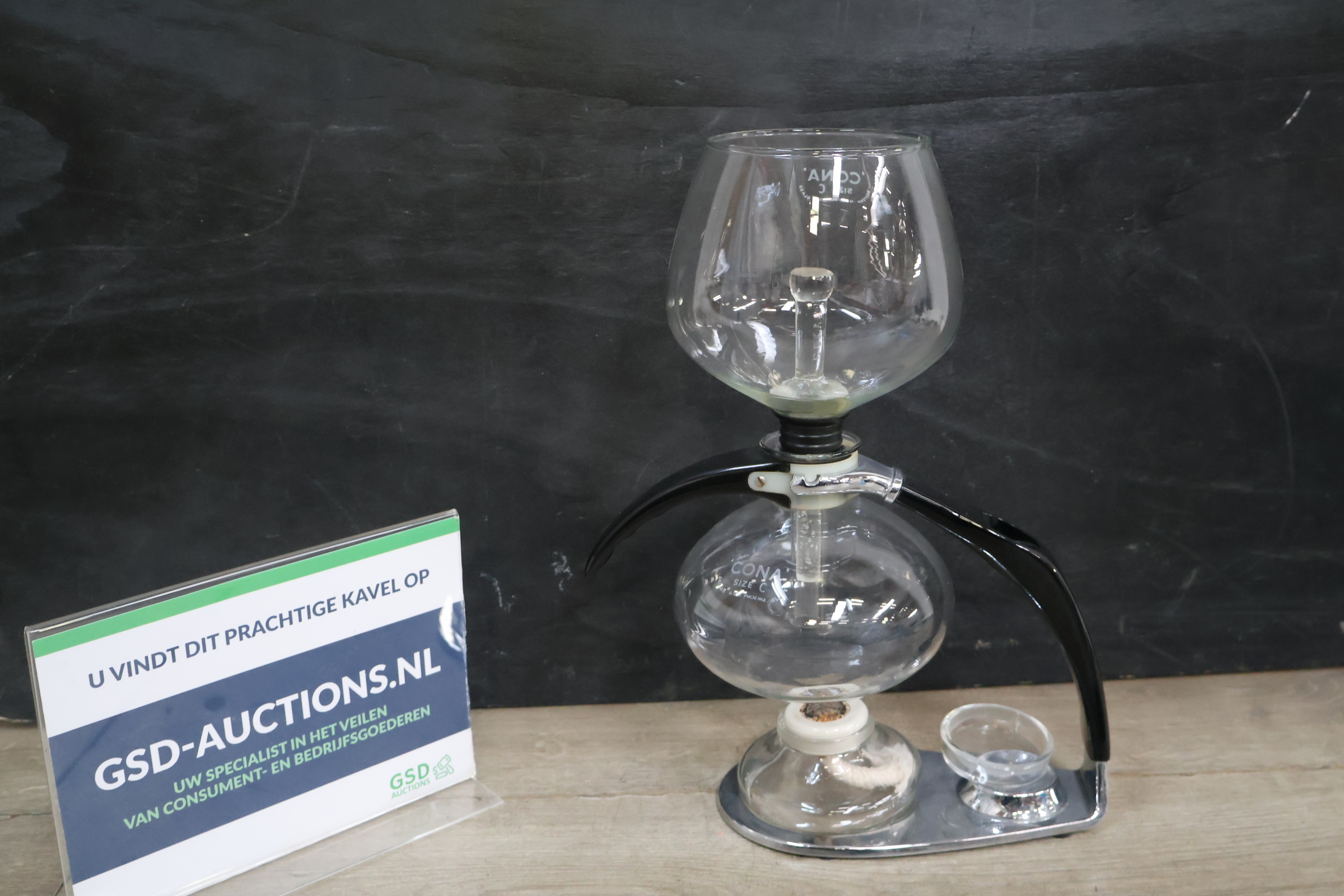 Vintage Cona Sifon koffiezetapparaat – foto 2 – kavel bij GSD Auctions, Zoeterwoude