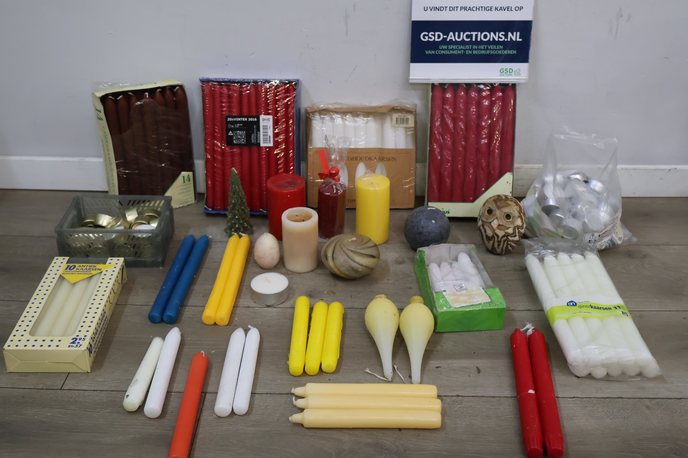 Grote verzameling Kaarsen – foto 2 – kavel bij GSD Auctions, Zoeterwoude