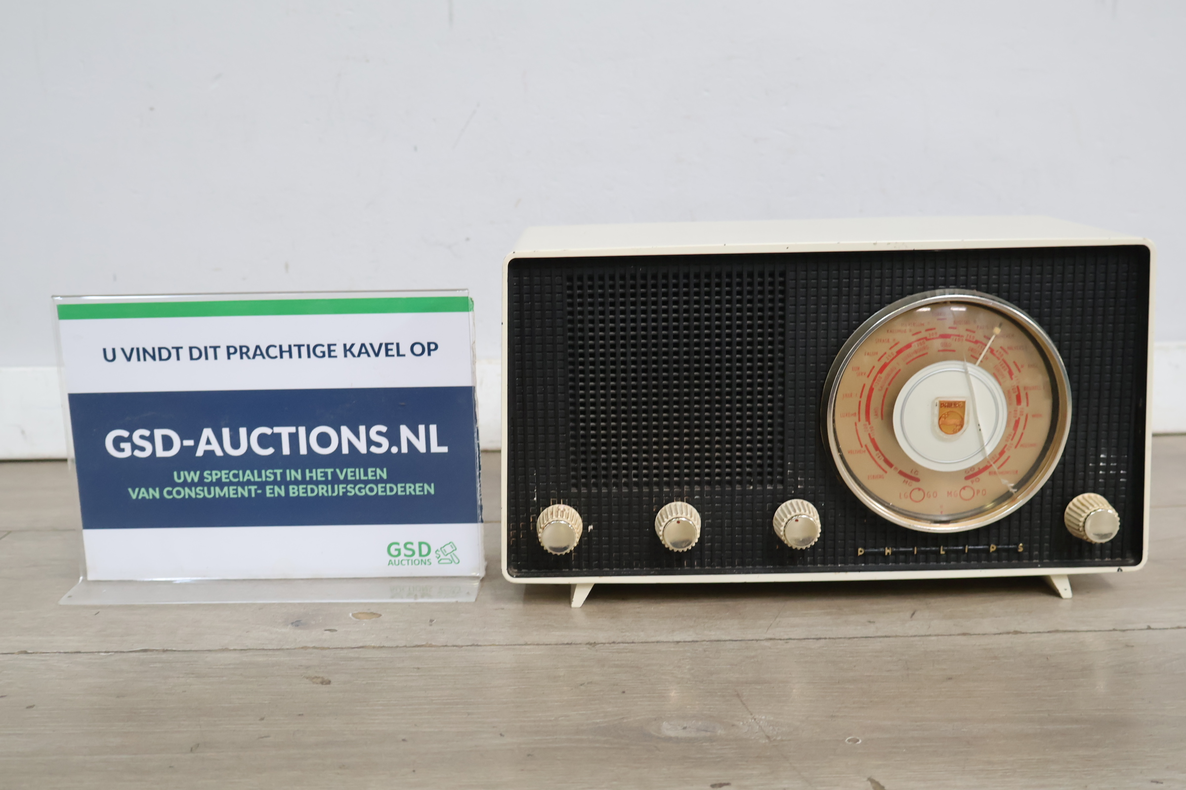 Philips vintage radio met ronde tuning display – foto 2 – kavel bij GSD Auctions, Zoeterwoude