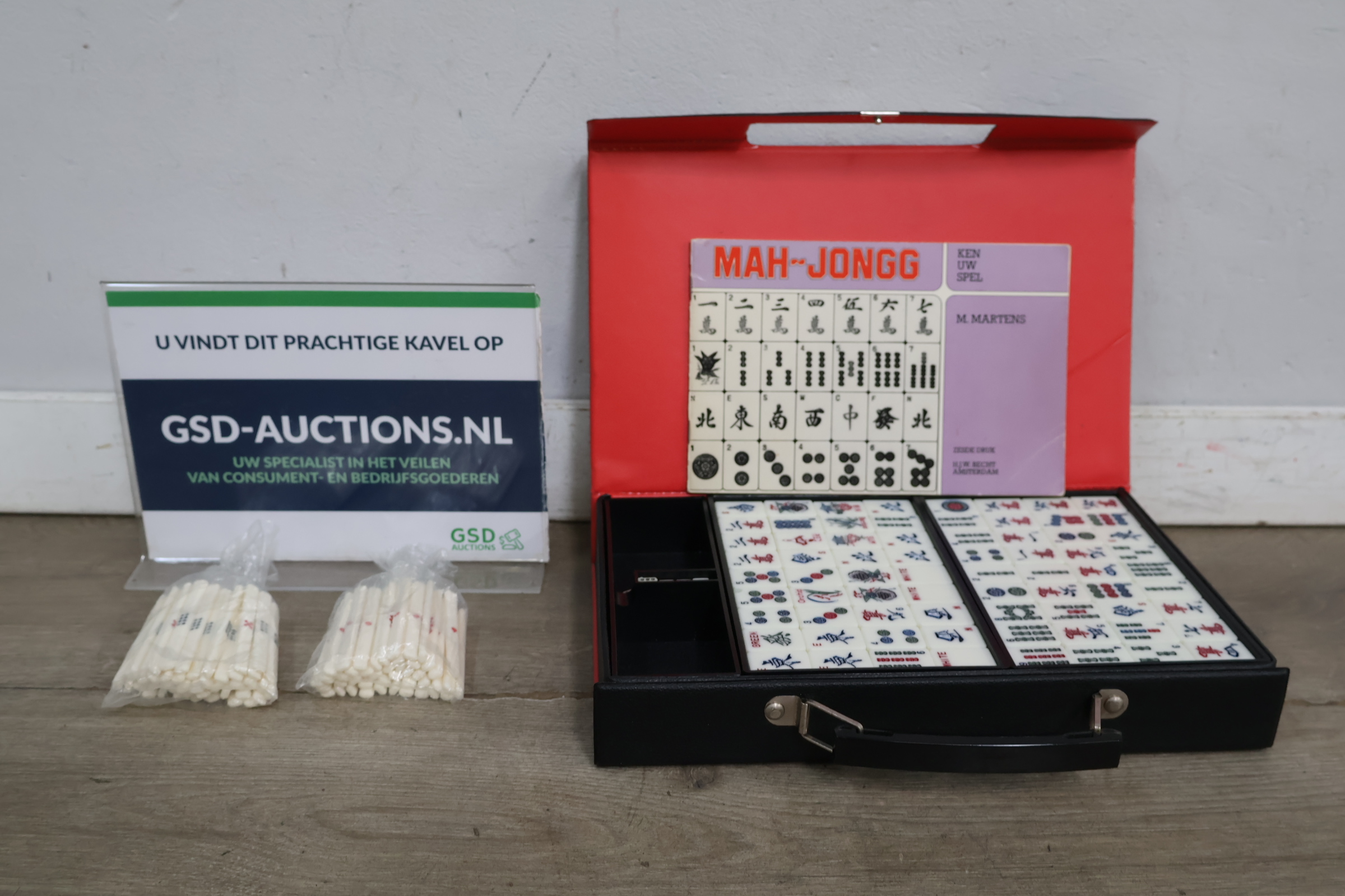 Mah-Jongg spel in opbergetui – foto 2 – kavel bij GSD Auctions, Zoeterwoude