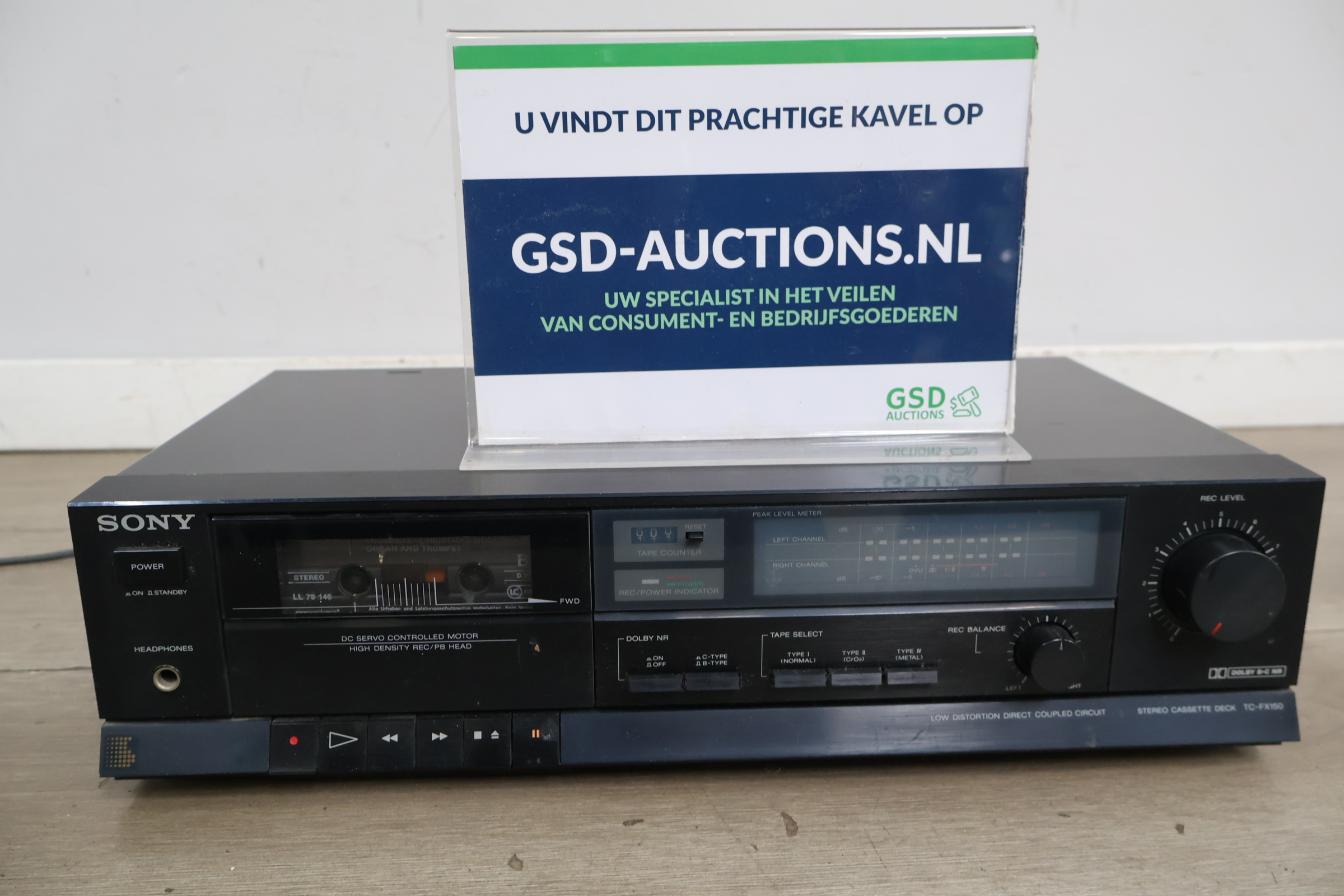 Sony TC-FX150 stereo cassette deck – foto 2 – kavel bij GSD Auctions, Zoeterwoude