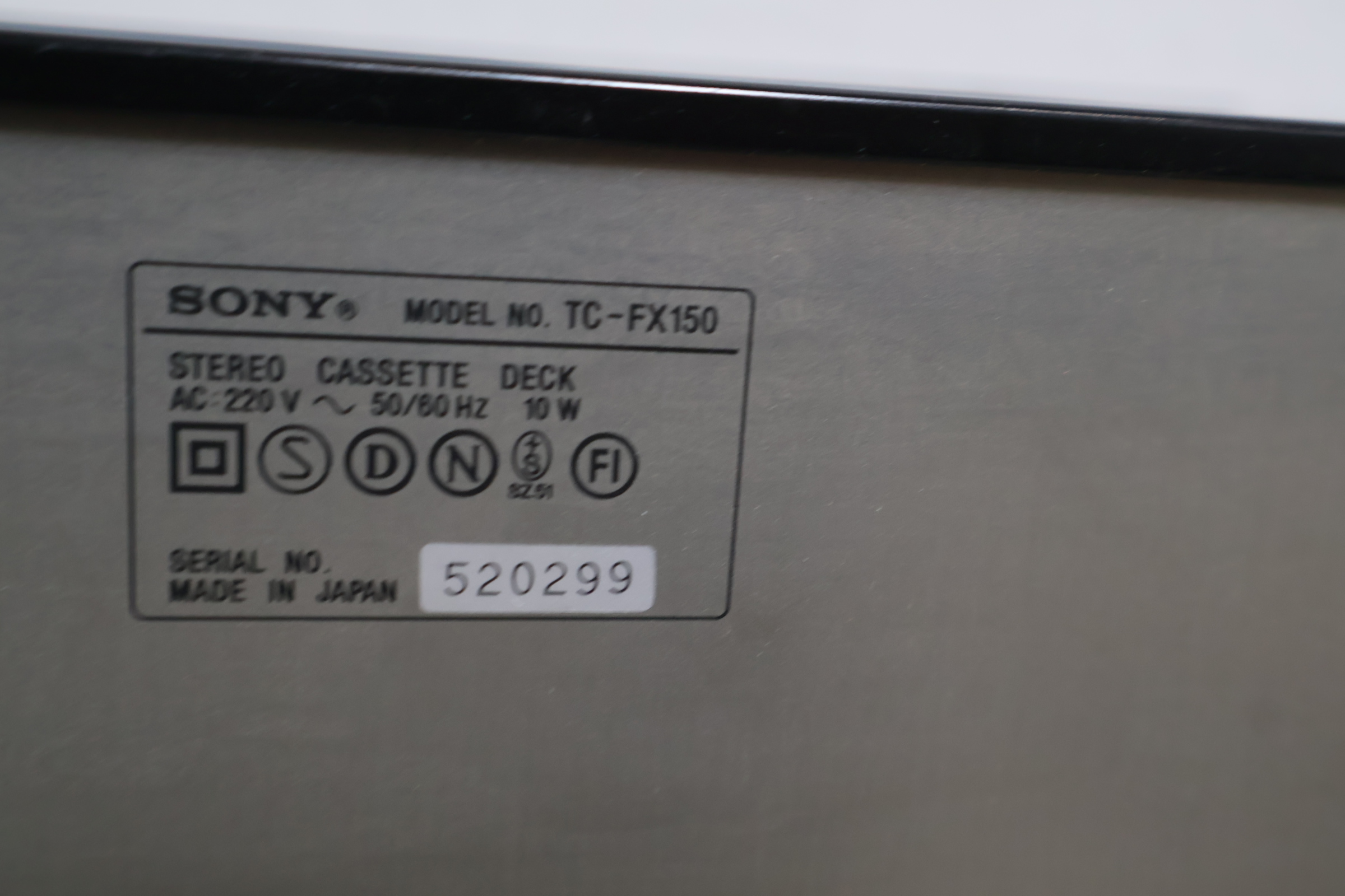 Sony TC-FX150 stereo cassette deck – foto 10 – kavel bij GSD Auctions, Zoeterwoude