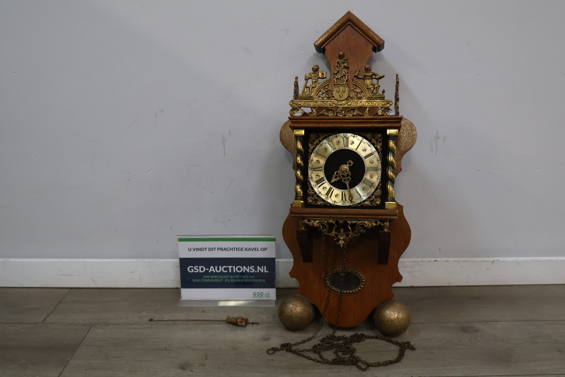 Zaanse Wandklok – foto 2 – kavel bij GSD Auctions, Zoeterwoude