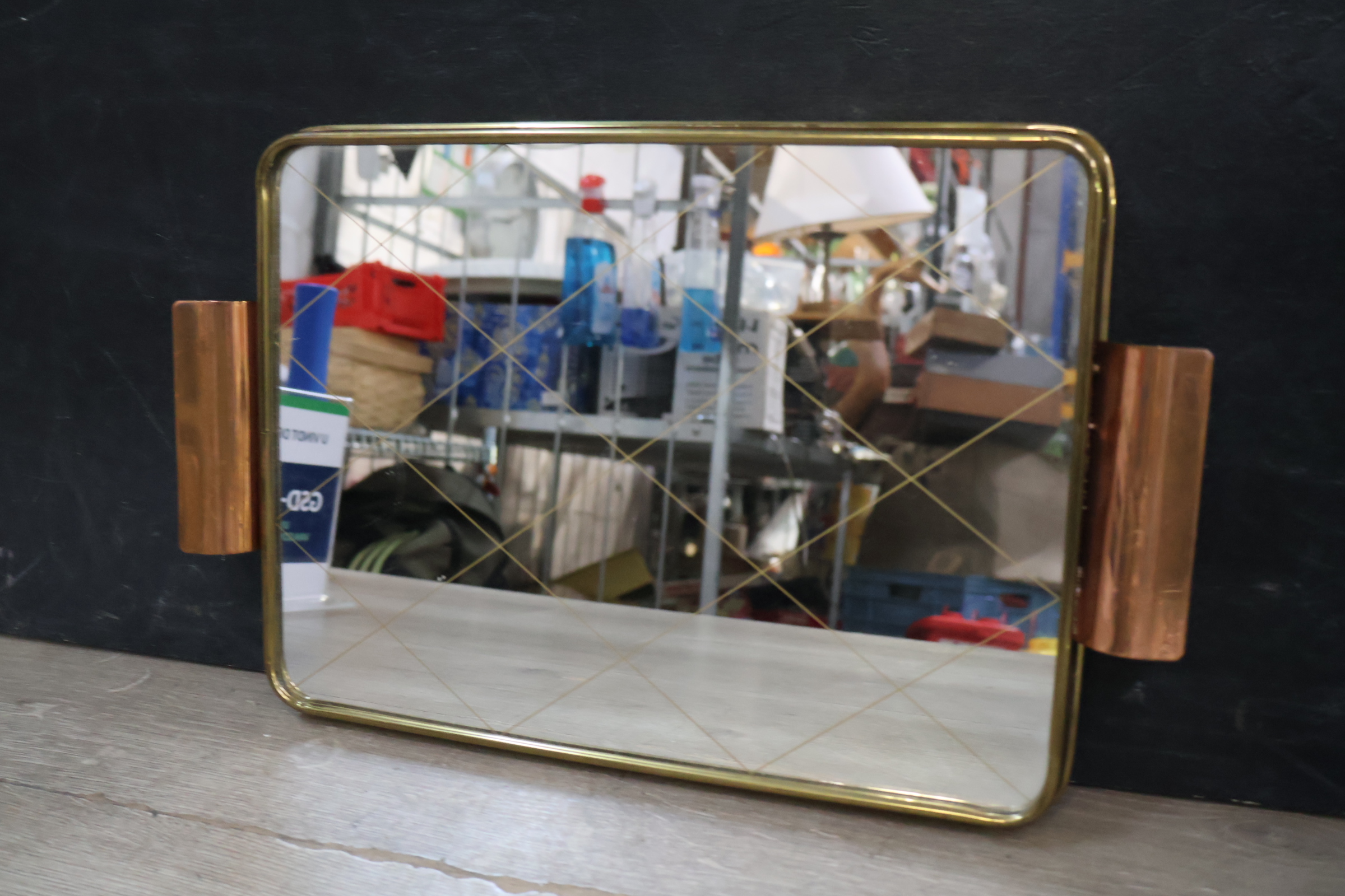 Set van 6 Kristallen Likeurglazen met vintage Dienblad – foto 5 – kavel bij GSD Auctions, Zoeterwoude