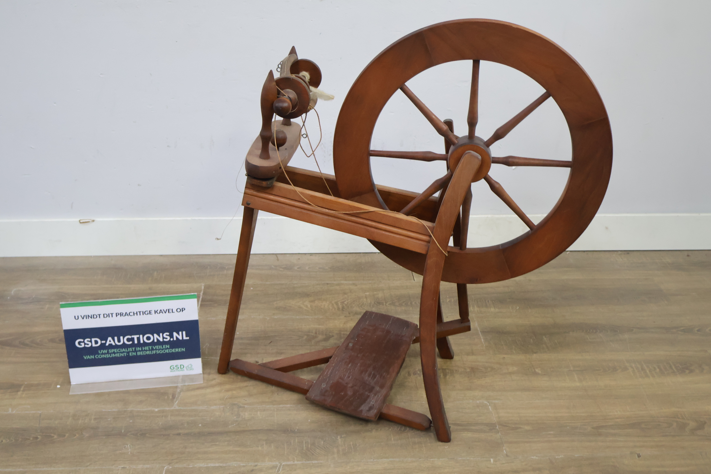 Antiek spinnewiel' – kavel bij GSD Auctions, Zoeterwoude