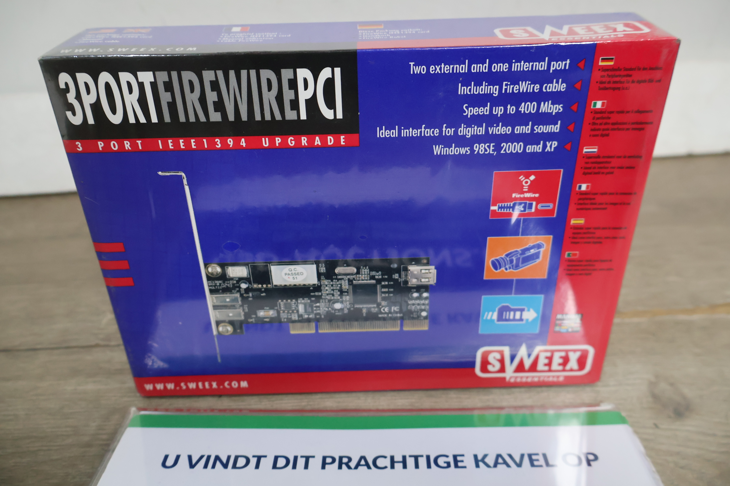 Sweex 3 Port FireWire PCI kaart' – foto 2 – kavel bij GSD Auctions, Zoeterwoude