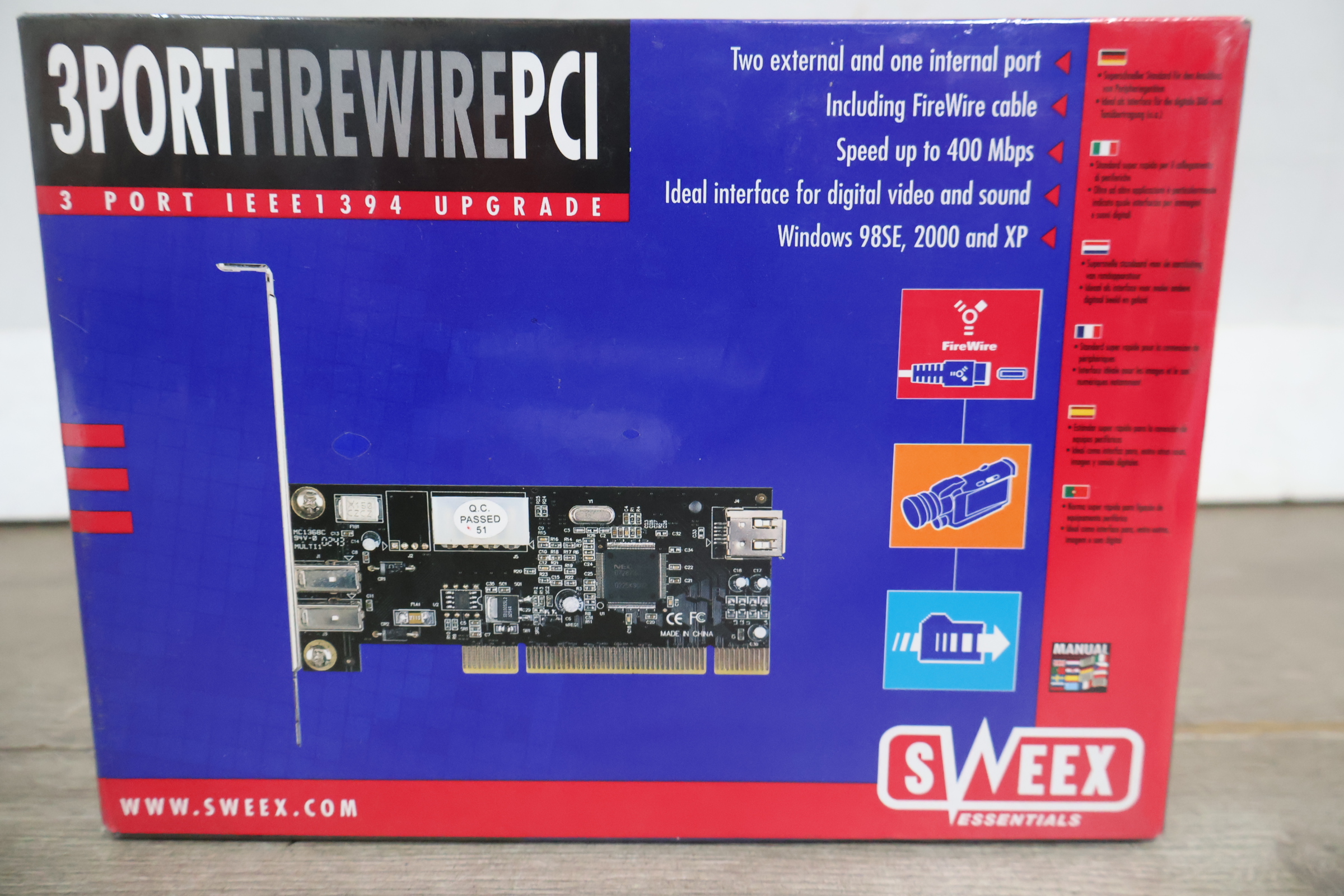 Sweex 3 Port FireWire PCI kaart' – foto 3 – kavel bij GSD Auctions, Zoeterwoude