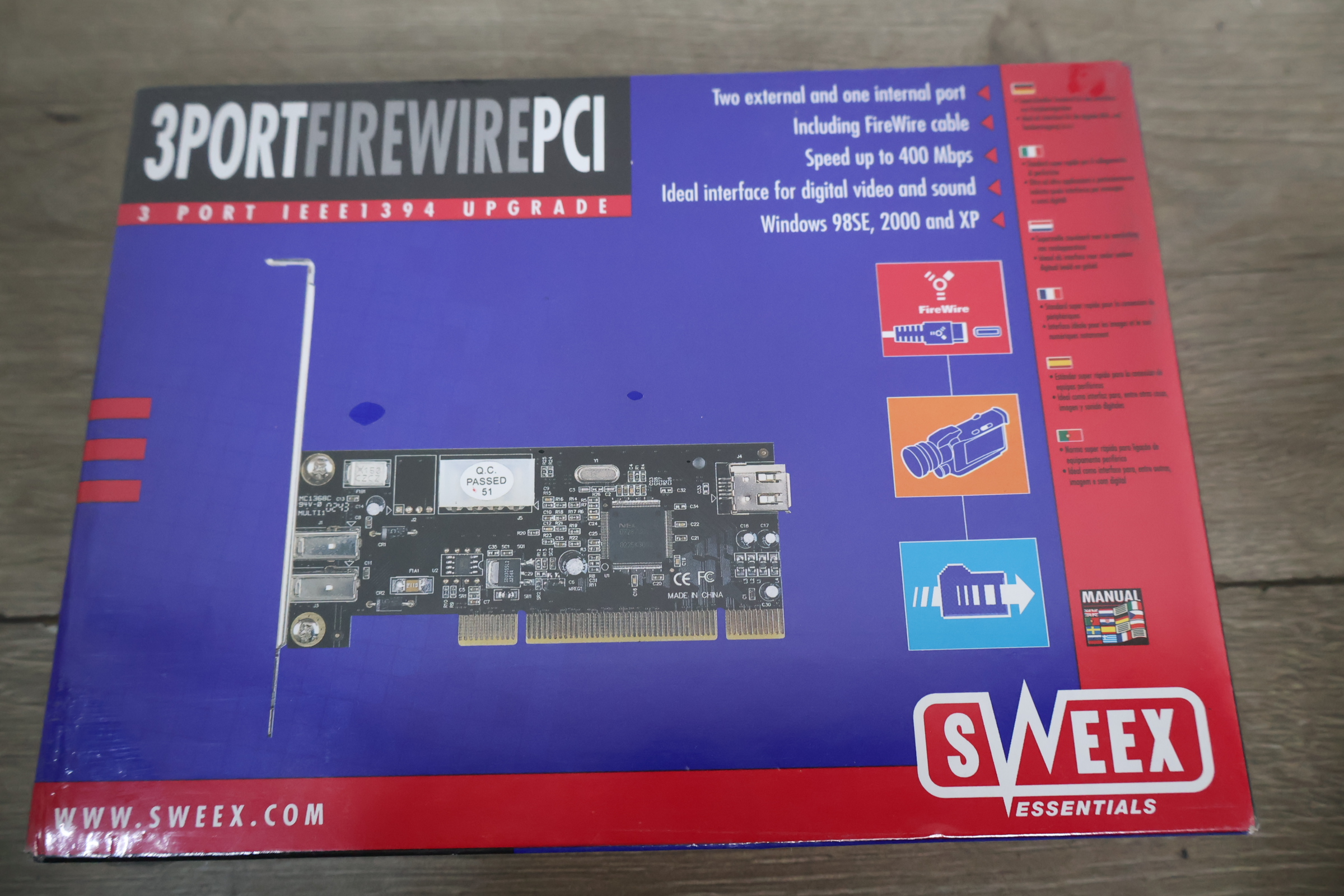 Sweex 3 Port FireWire PCI kaart' – foto 6 – kavel bij GSD Auctions, Zoeterwoude