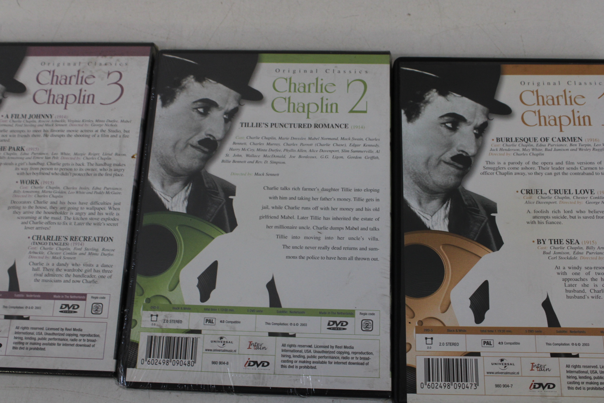 Charlie Chaplin DVD boxset 4 delen' – foto 9 – kavel bij GSD Auctions, Zoeterwoude
