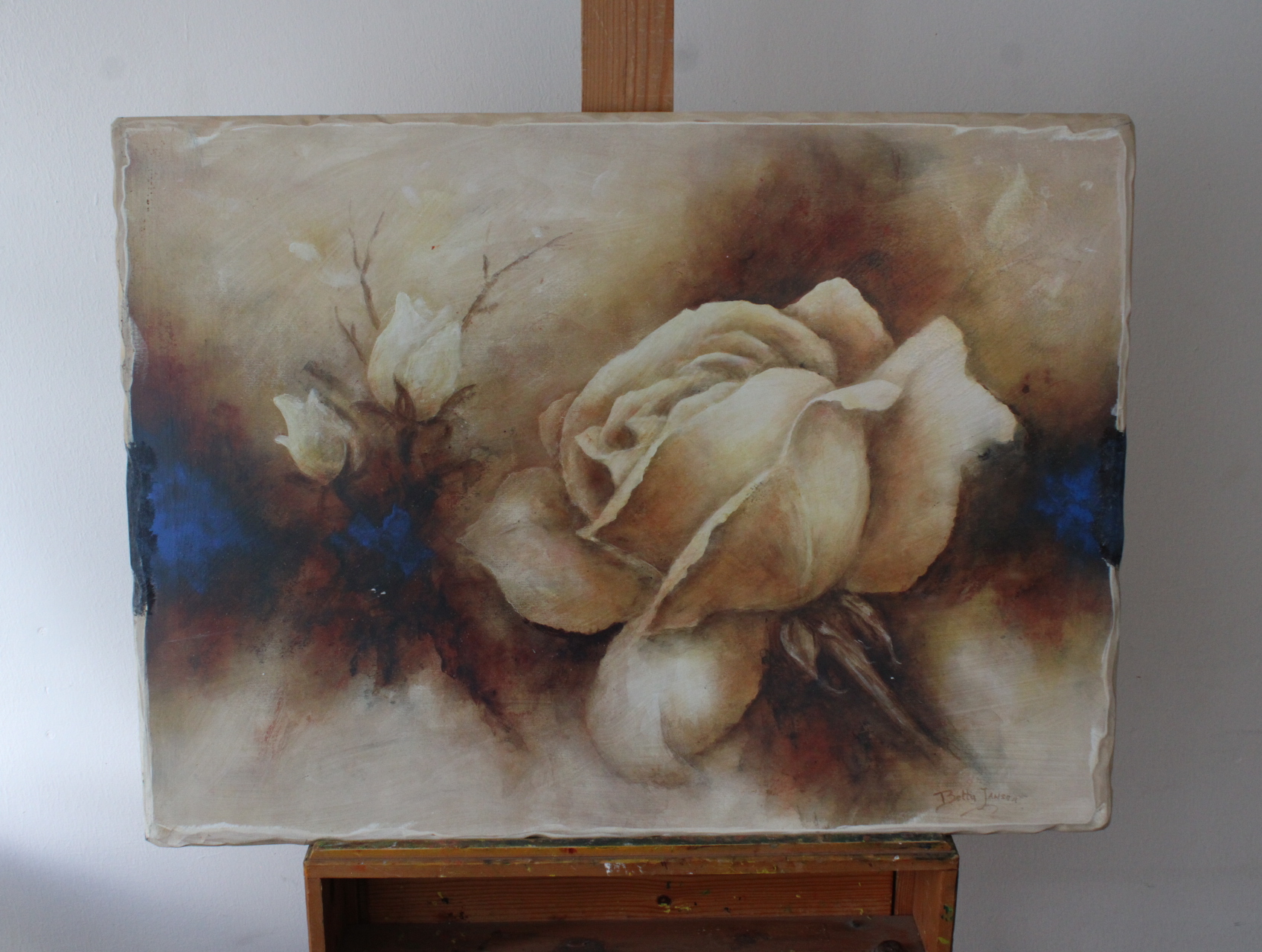 Schilderij van Rozen' – foto 2 – kavel bij GSD Auctions, Zoeterwoude