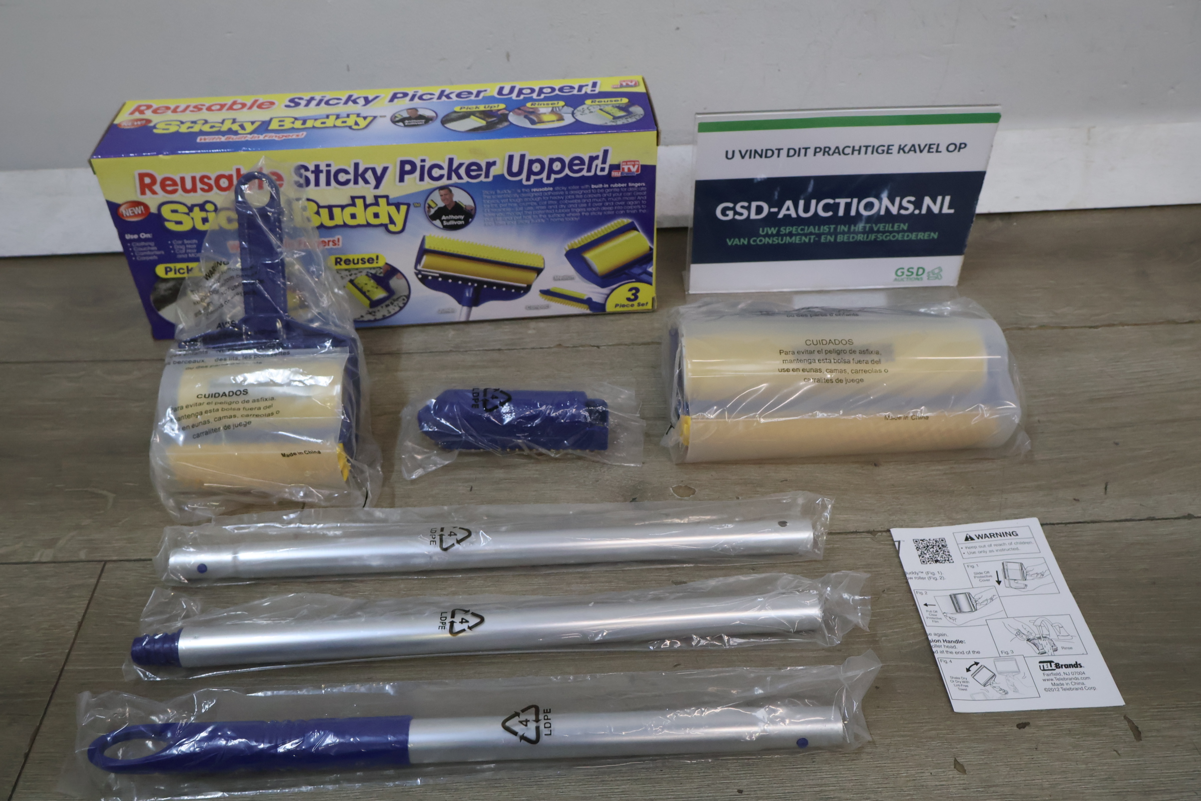Reusable Sticky Buddy Sticky Picker Upper' – foto 2 – kavel bij GSD Auctions, Zoeterwoude