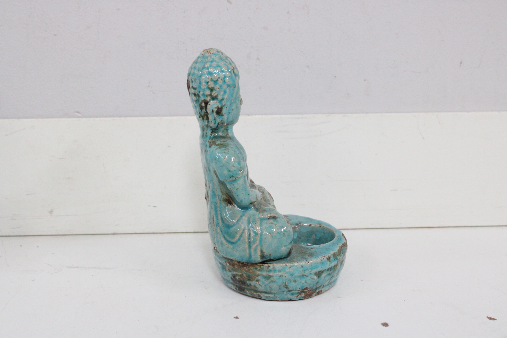 Set van twee keramische Boeddha beelden' – foto 9 – kavel bij GSD Auctions, Zoeterwoude