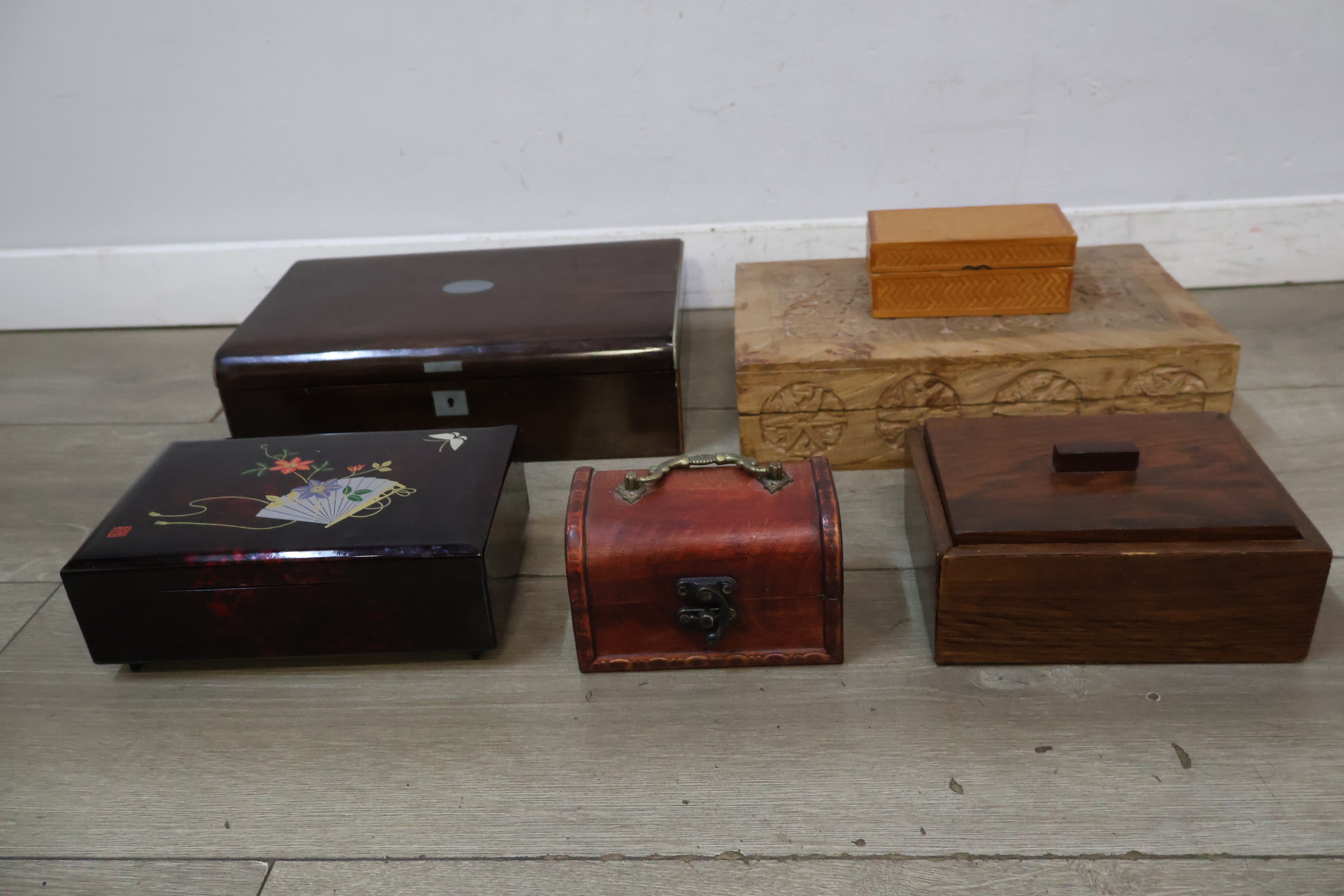 Diverse houten sieraden- en opbergdozen – foto 3 – kavel bij GSD Auctions, Zoeterwoude