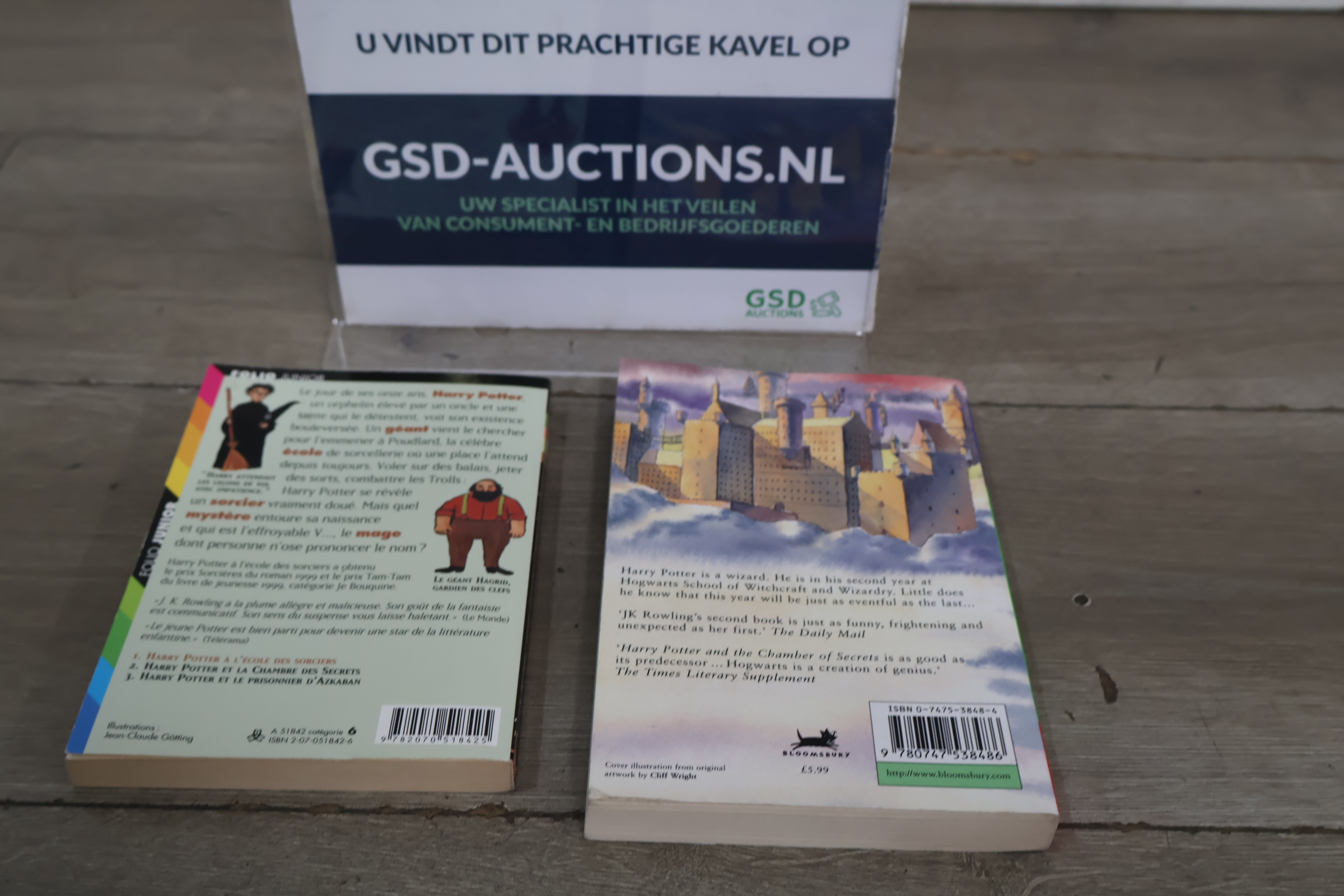 Harry Potter boeken in Frans en Engels – foto 2 – kavel bij GSD Auctions, Zoeterwoude