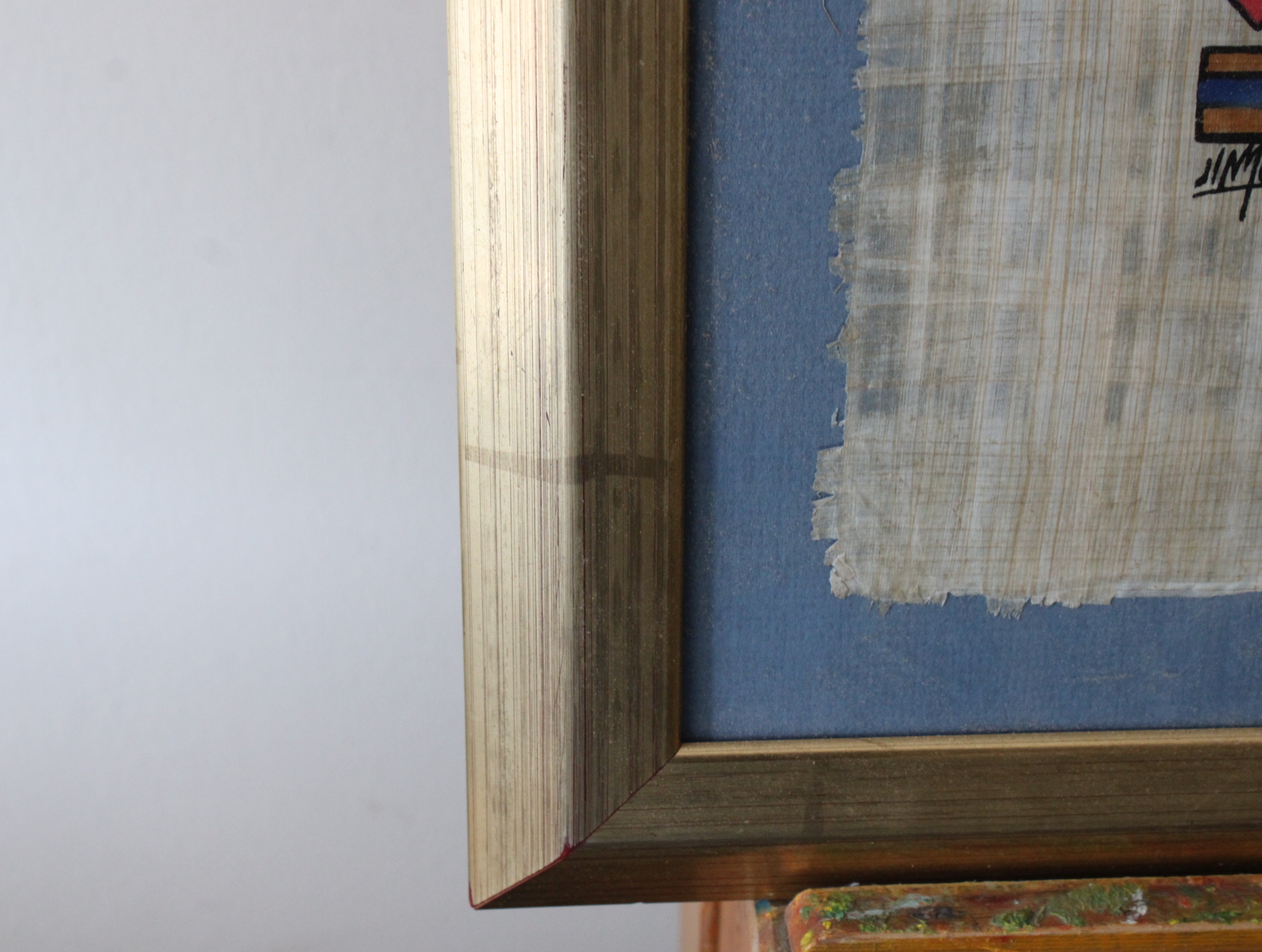 Ingelijste papyrus met Egyptische voorstelling – foto 7 – kavel bij GSD Auctions, Zoeterwoude