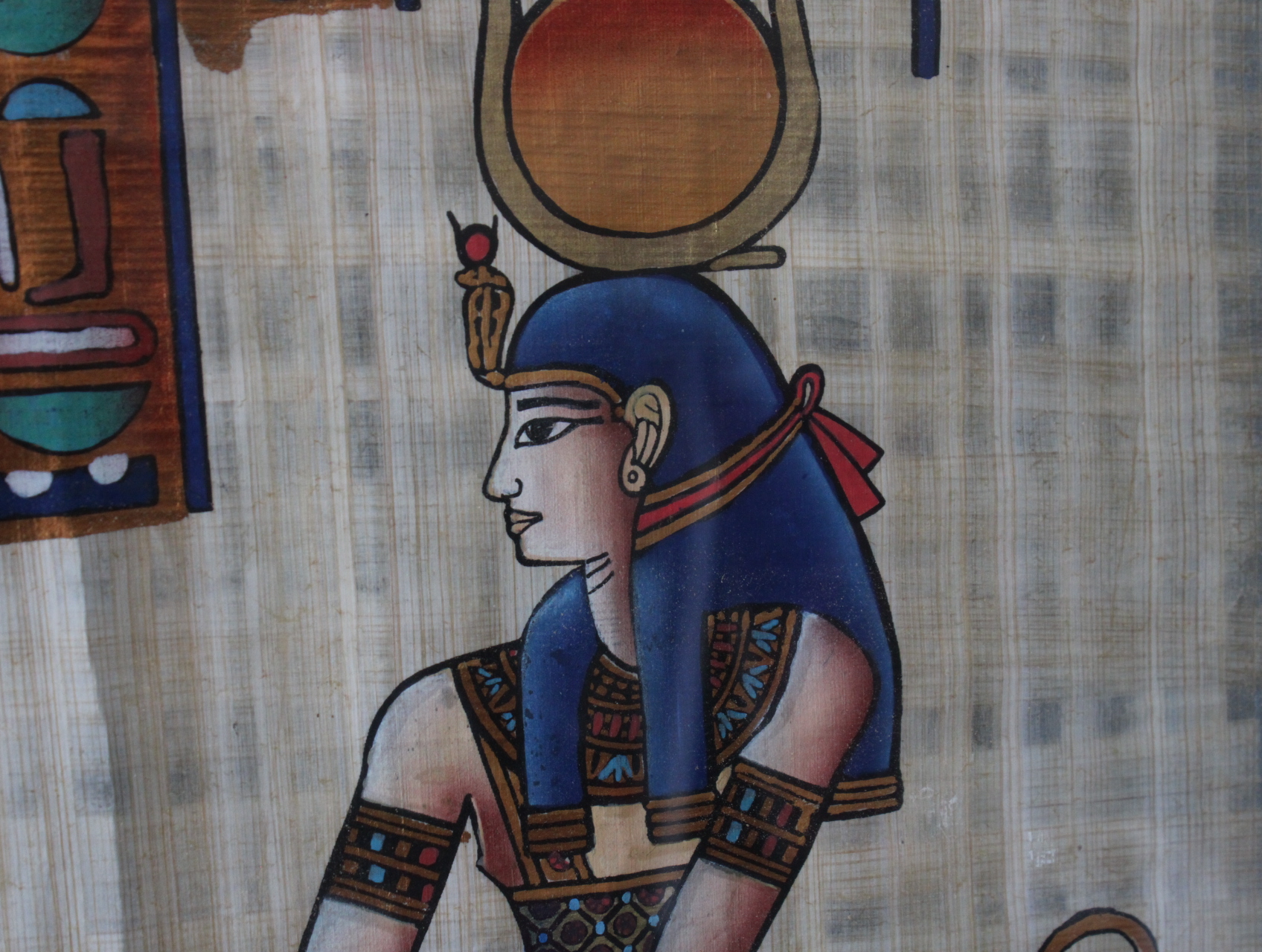 Ingelijste papyrus met Egyptische voorstelling – foto 10 – kavel bij GSD Auctions, Zoeterwoude