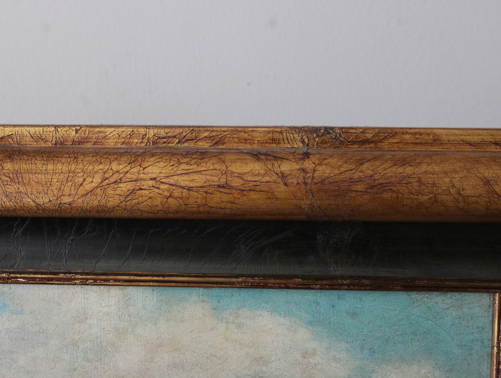 Olieverfschilderij stadsgezicht met torens – foto 4 – kavel bij GSD Auctions, Zoeterwoude