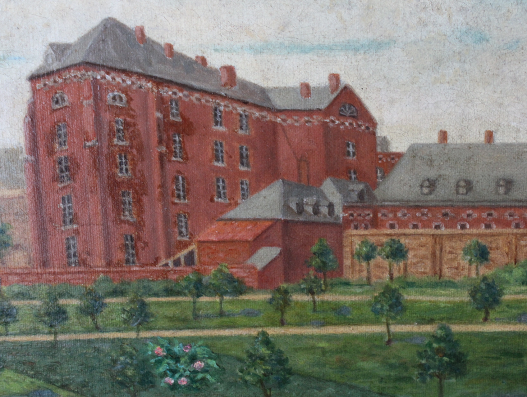 Olieverfschilderij stadsgezicht met torens – foto 10 – kavel bij GSD Auctions, Zoeterwoude