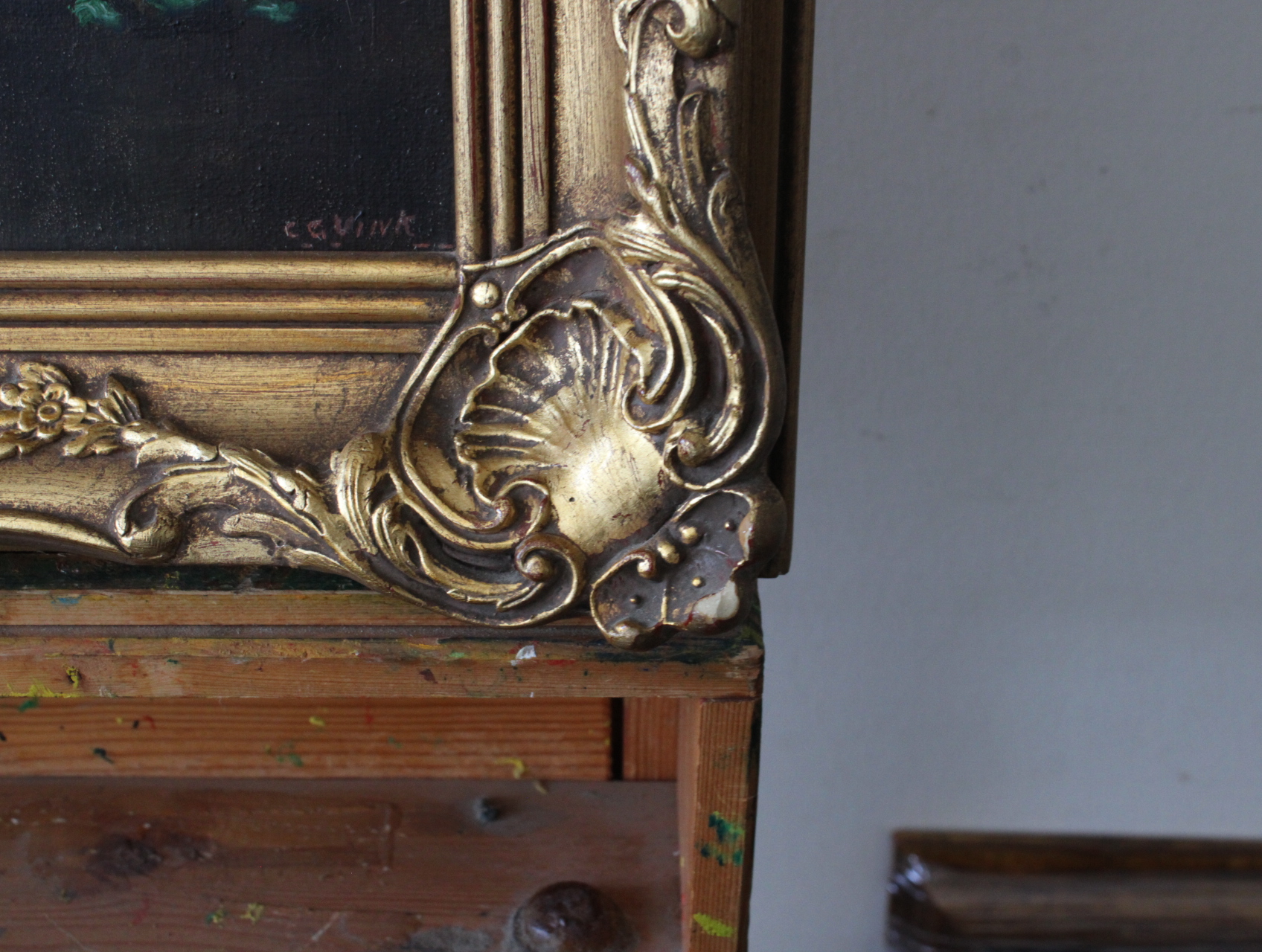 Schilderij stilleven met orchideeën en blauwe sierkom – foto 5 – kavel bij GSD Auctions, Zoeterwoude