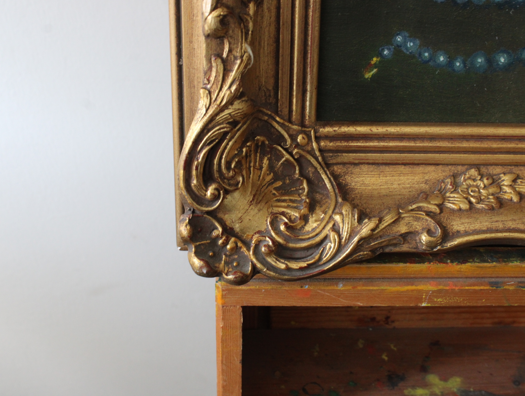 Schilderij stilleven met orchideeën en blauwe sierkom – foto 6 – kavel bij GSD Auctions, Zoeterwoude
