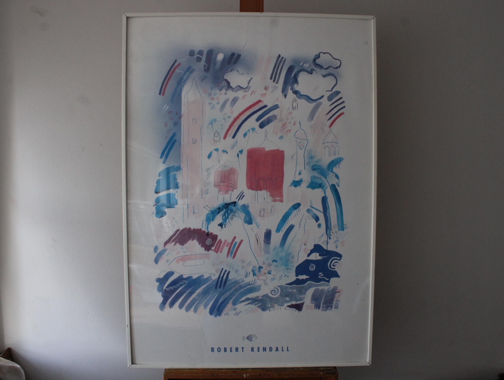 Robert Kendall ingelijste abstracte kunst – kavel bij GSD Auctions, Zoeterwoude