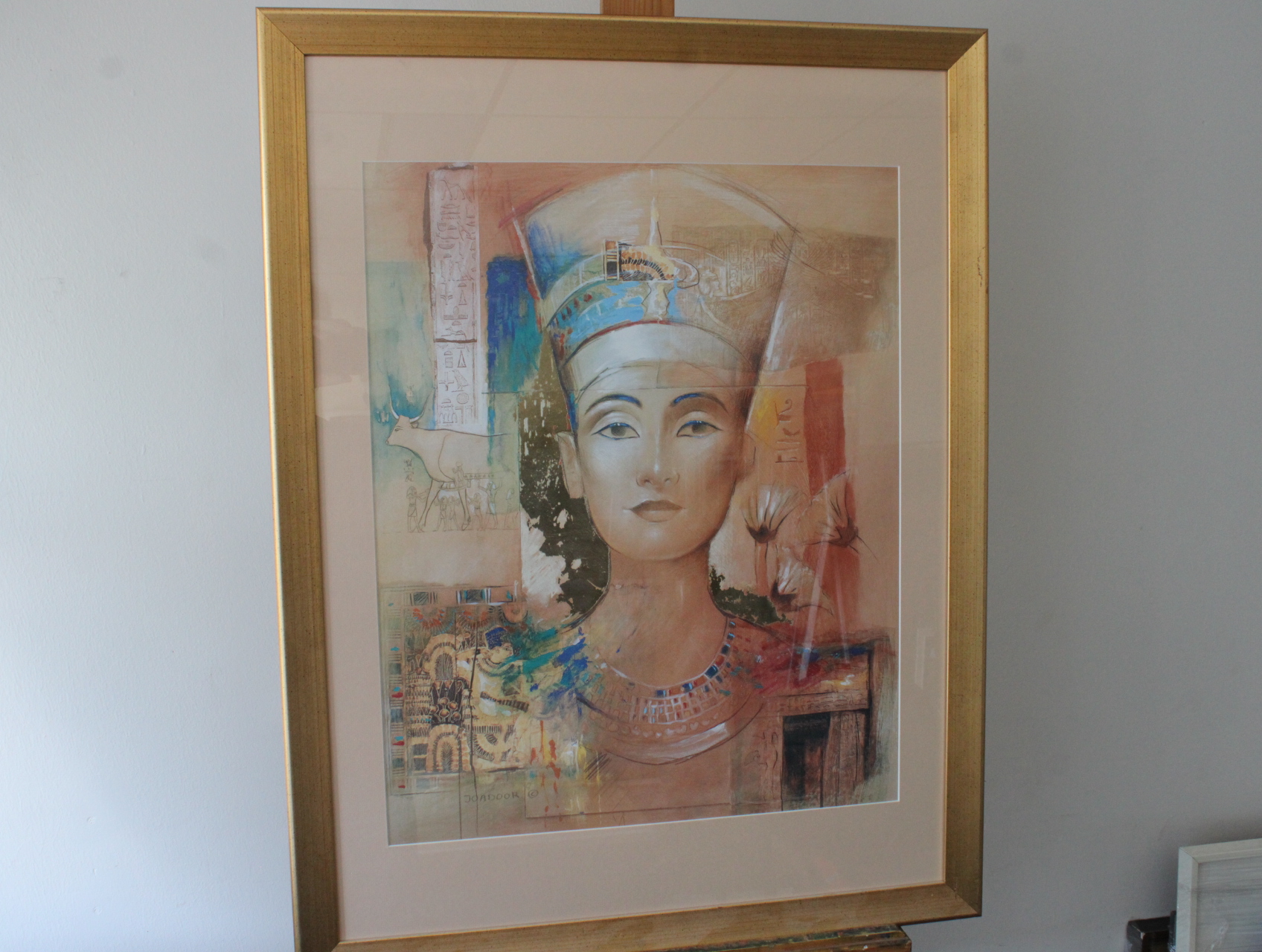 Ingelijste kunstafdruk van Egyptische Nefertiti – foto 2 – kavel bij GSD Auctions, Zoeterwoude