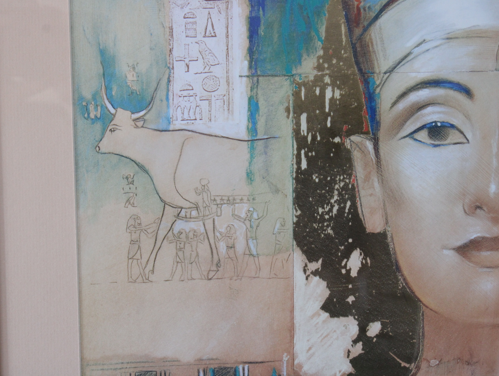 Ingelijste kunstafdruk van Egyptische Nefertiti – foto 9 – kavel bij GSD Auctions, Zoeterwoude