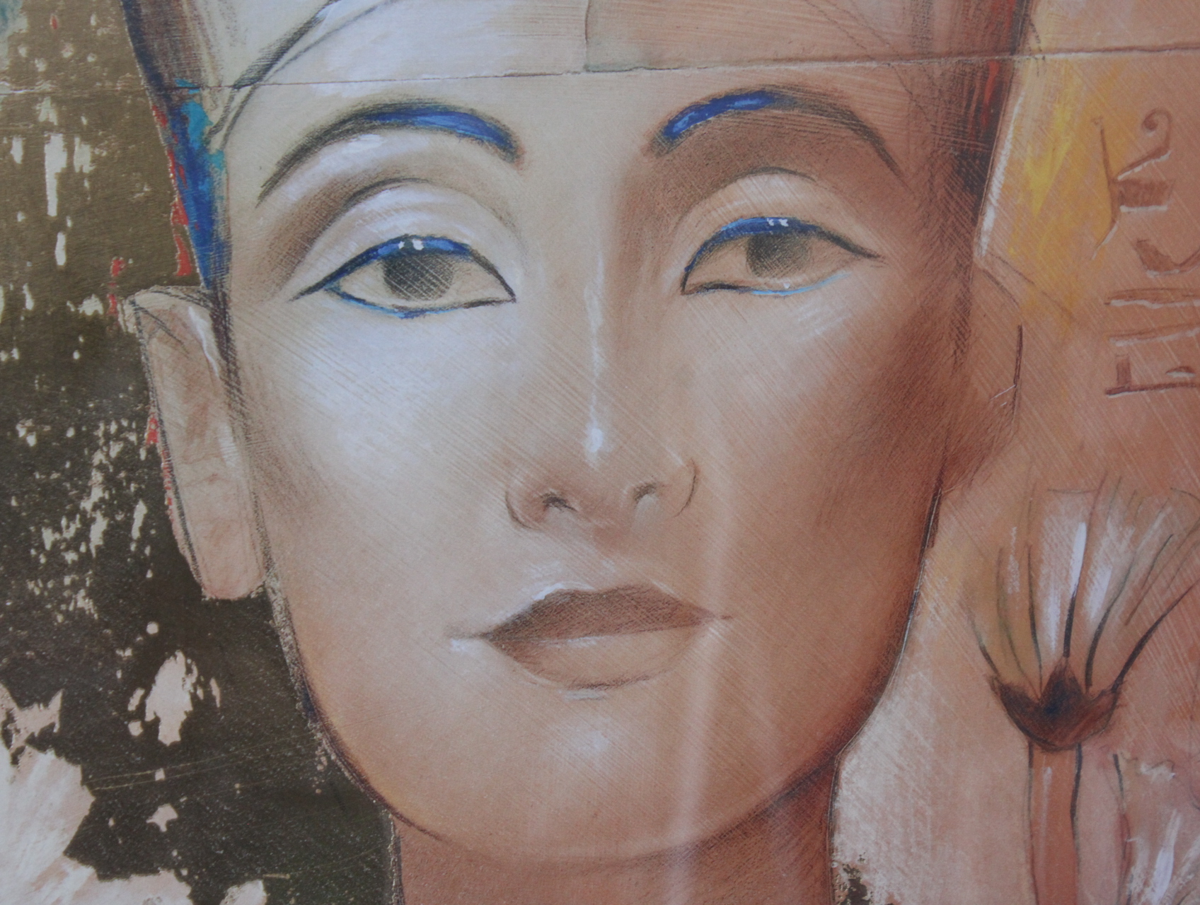 Ingelijste kunstafdruk van Egyptische Nefertiti – foto 10 – kavel bij GSD Auctions, Zoeterwoude