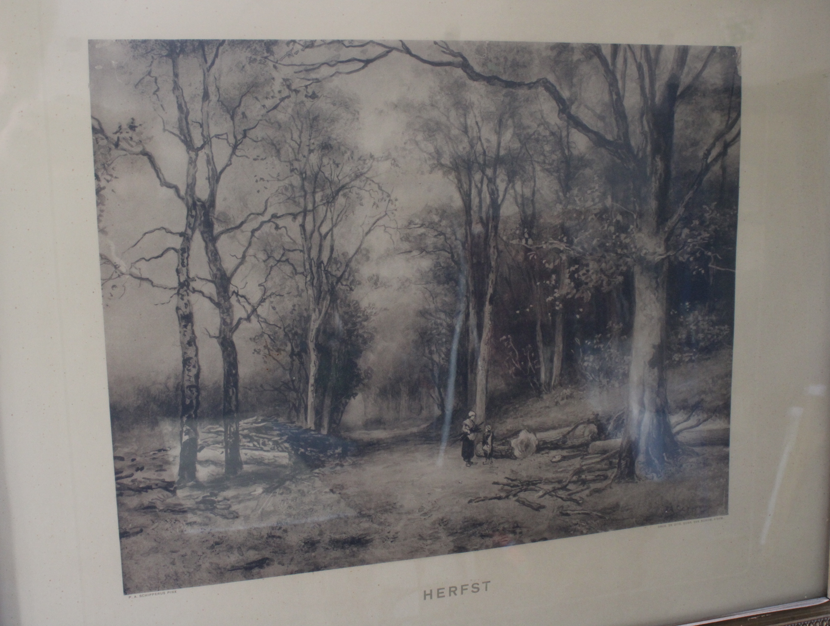 Ingelijste litho 'Herfst' – foto 9 – kavel bij GSD Auctions, Zoeterwoude