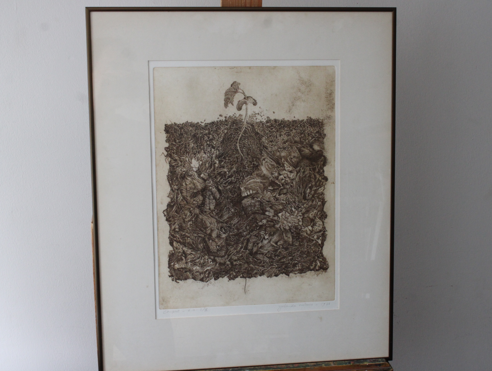 Grafiek 'Compost' door Yolanda Gortera, 1978 – foto 2 – kavel bij GSD Auctions, Zoeterwoude