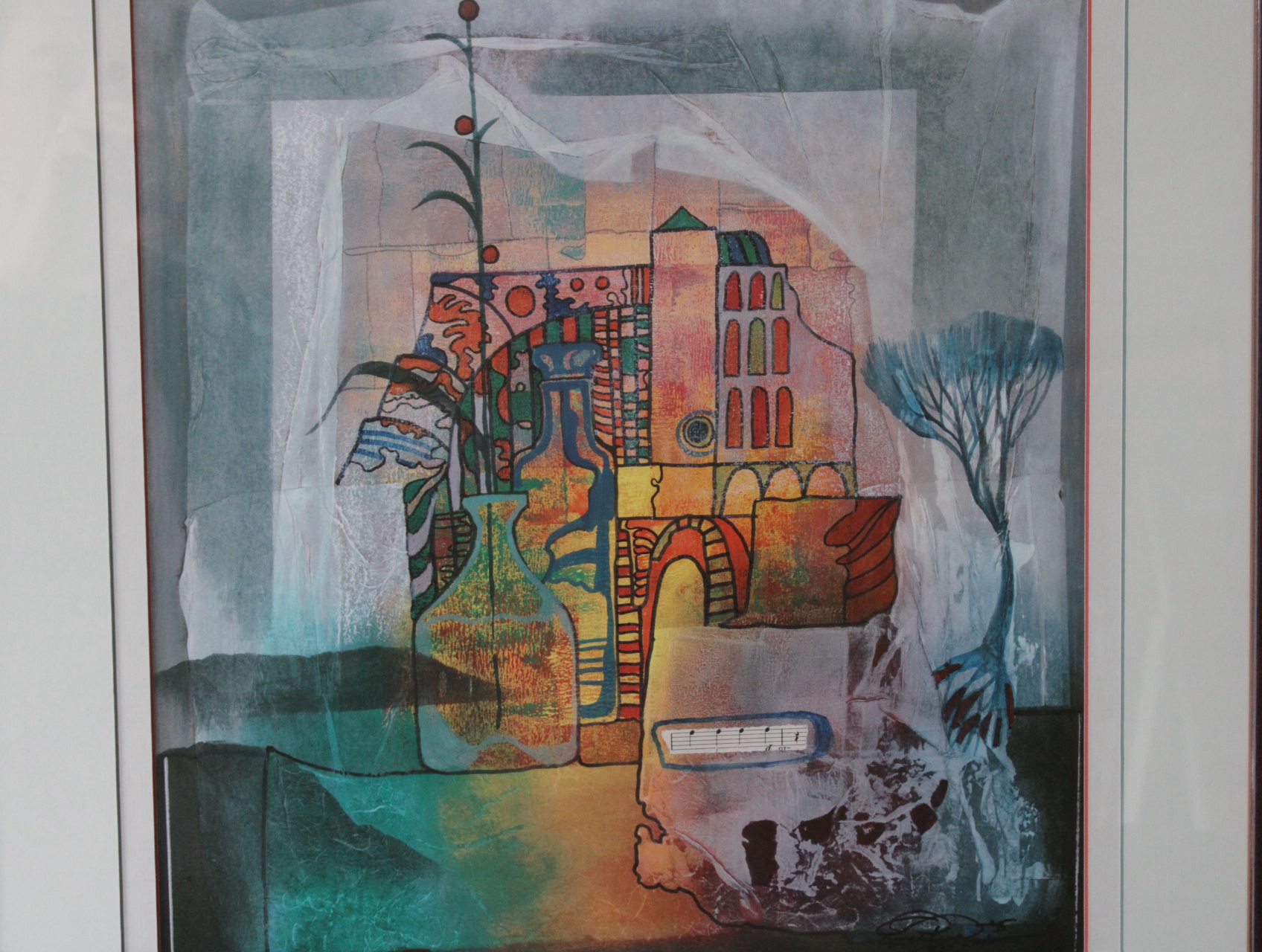 Ingelijste abstracte kunstprint – foto 3 – kavel bij GSD Auctions, Zoeterwoude