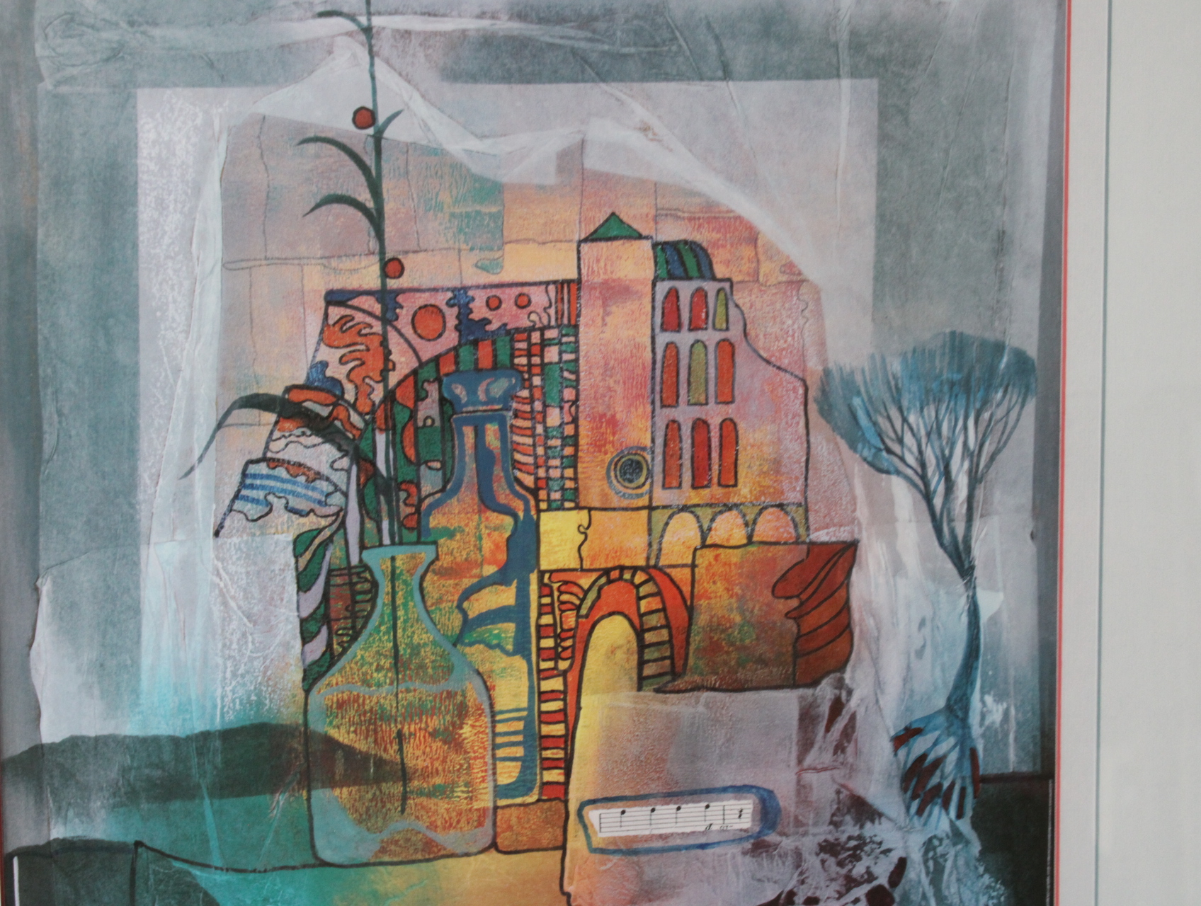 Ingelijste abstracte kunstprint – foto 8 – kavel bij GSD Auctions, Zoeterwoude