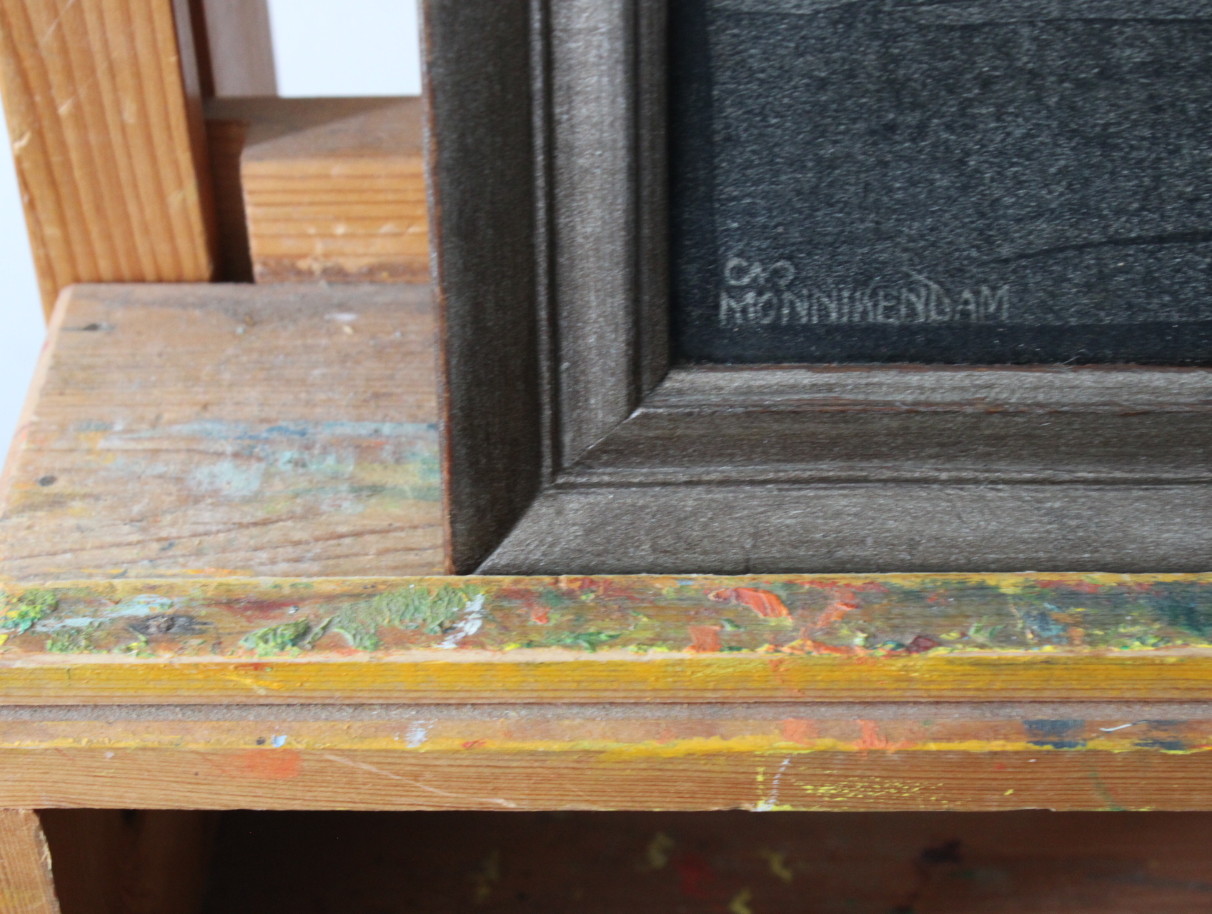 Ingelijste zwart-wit stadsgezicht tekening – foto 7 – kavel bij GSD Auctions, Zoeterwoude