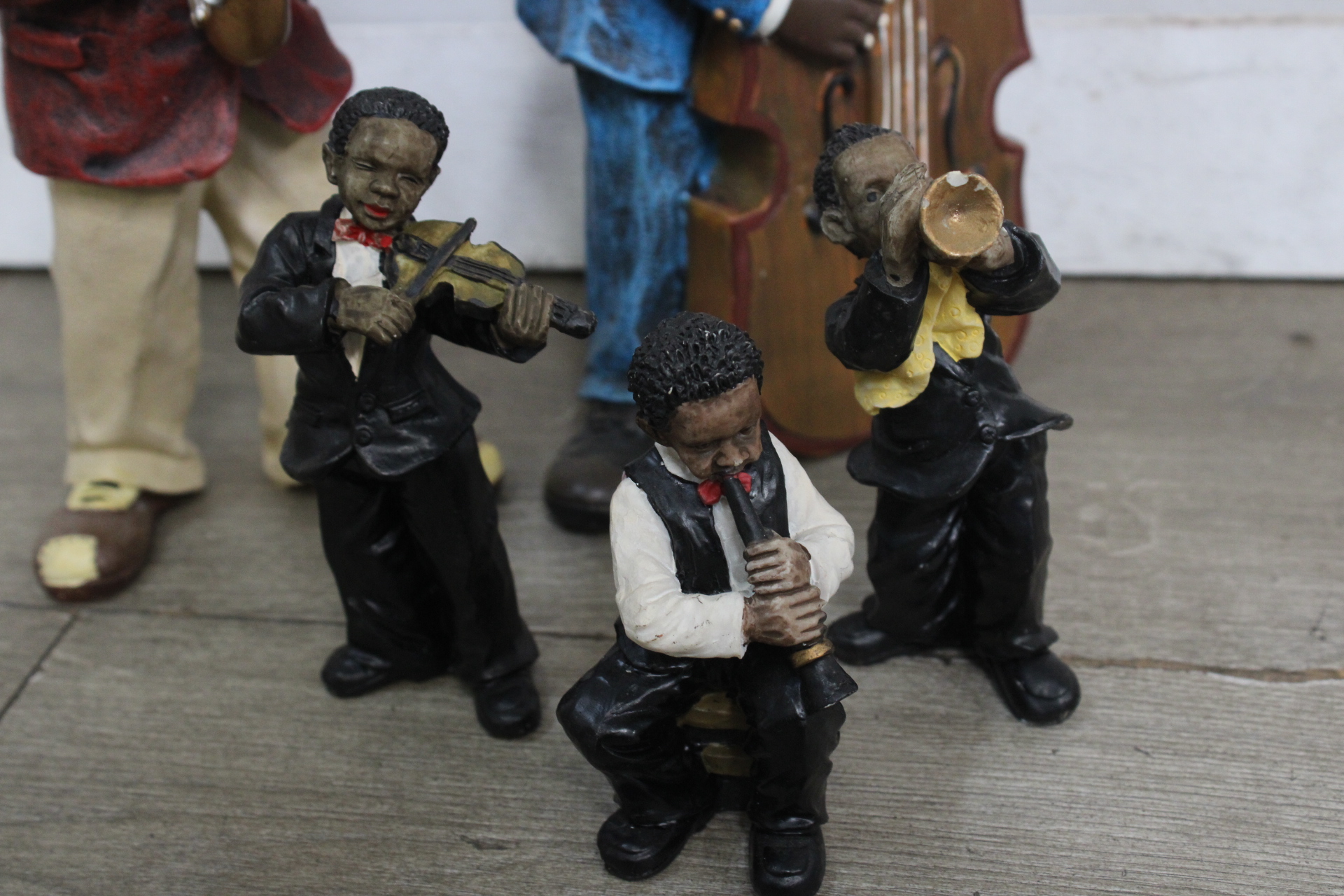 Set jazzmuzikanten beeldjes van keramiek – foto 8 – kavel bij GSD Auctions, Zoeterwoude