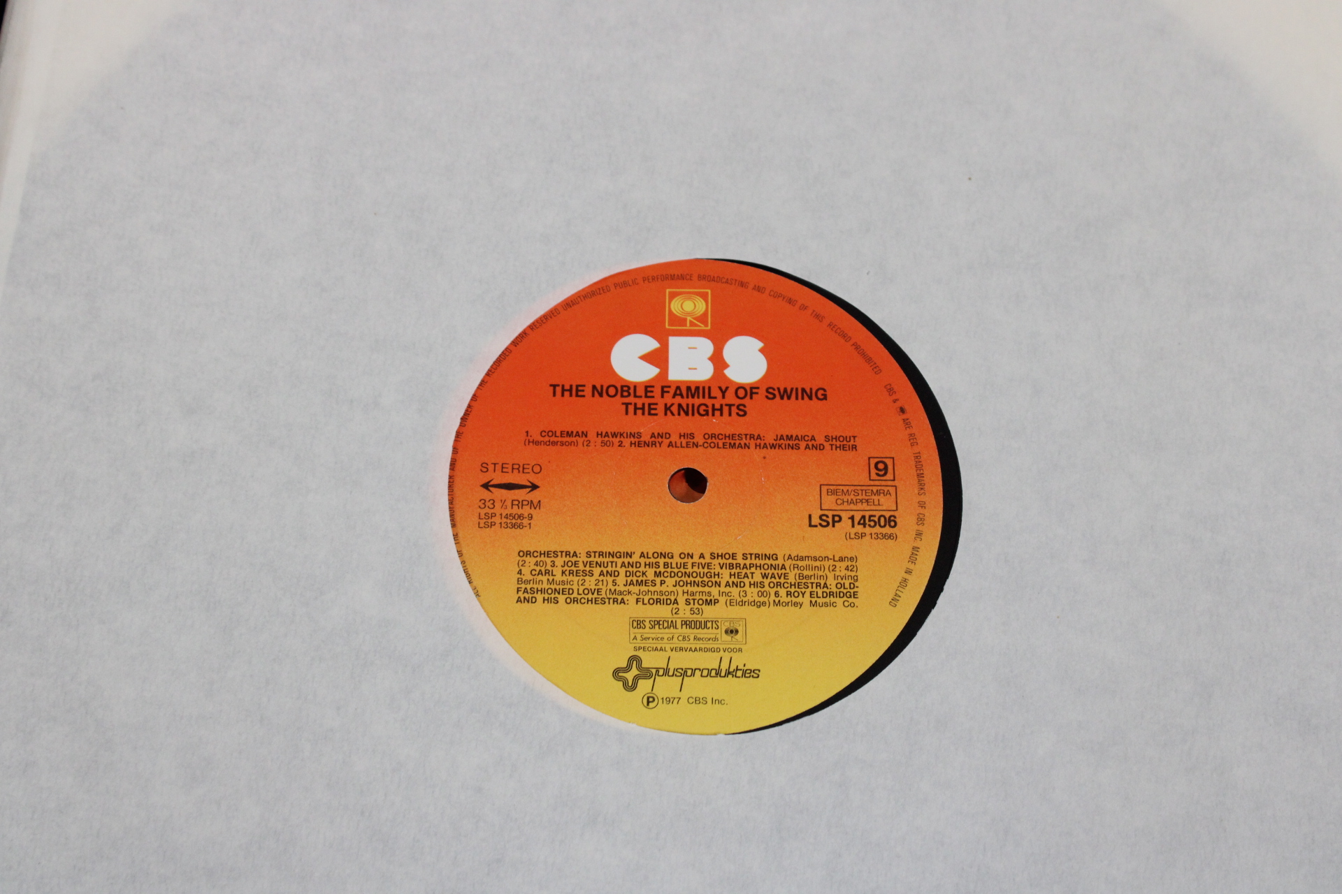 LP The Noble Family of Swing – foto 4 – kavel bij GSD Auctions, Zoeterwoude