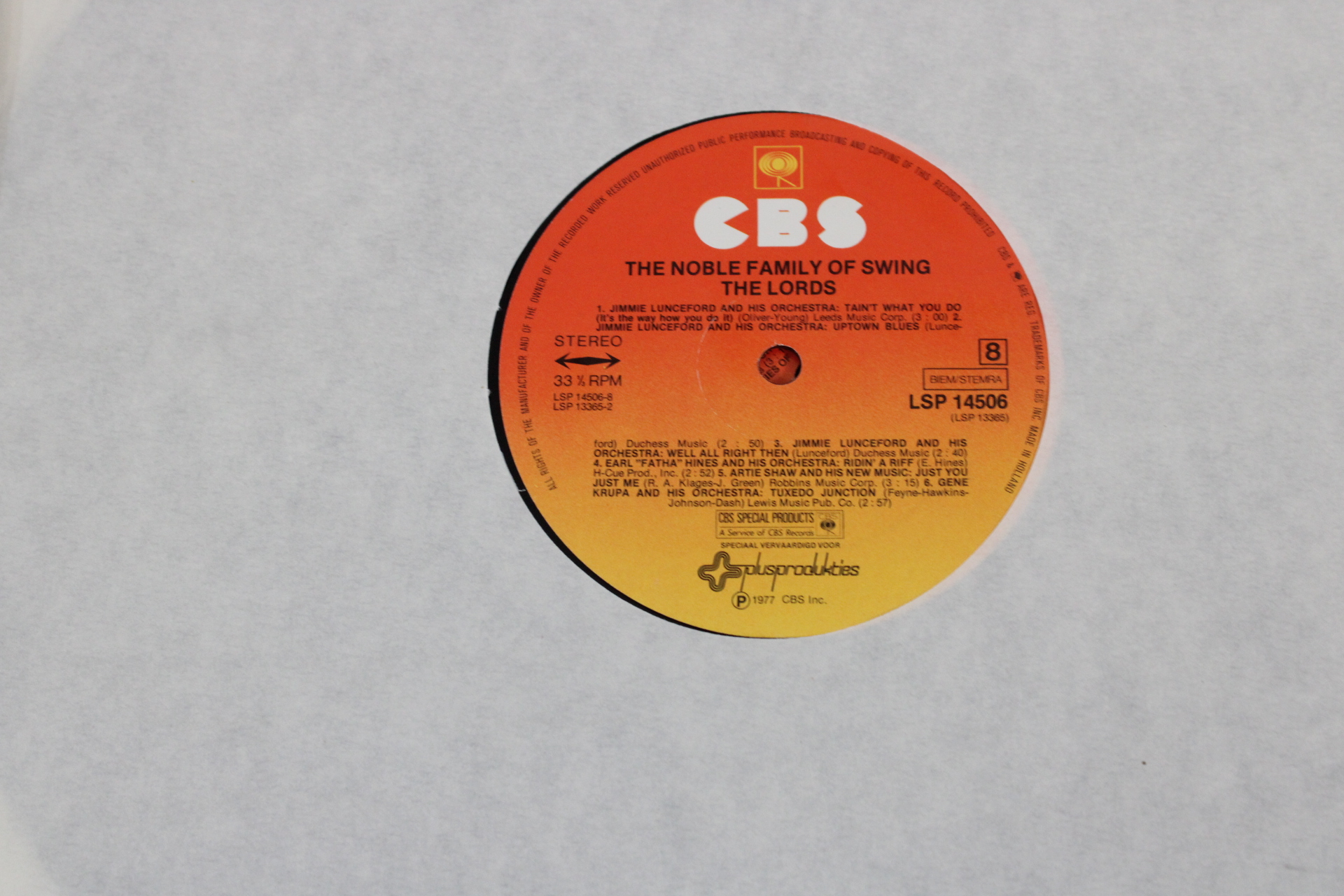 LP The Noble Family of Swing – foto 5 – kavel bij GSD Auctions, Zoeterwoude