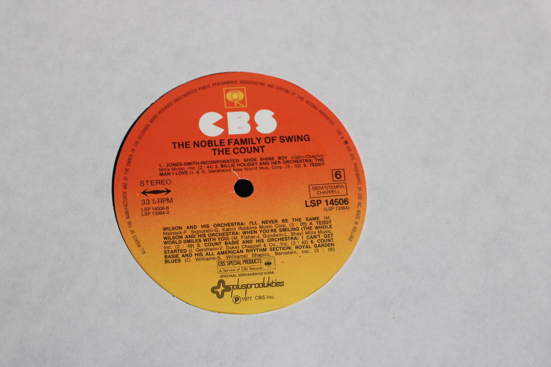 LP The Noble Family of Swing – foto 8 – kavel bij GSD Auctions, Zoeterwoude
