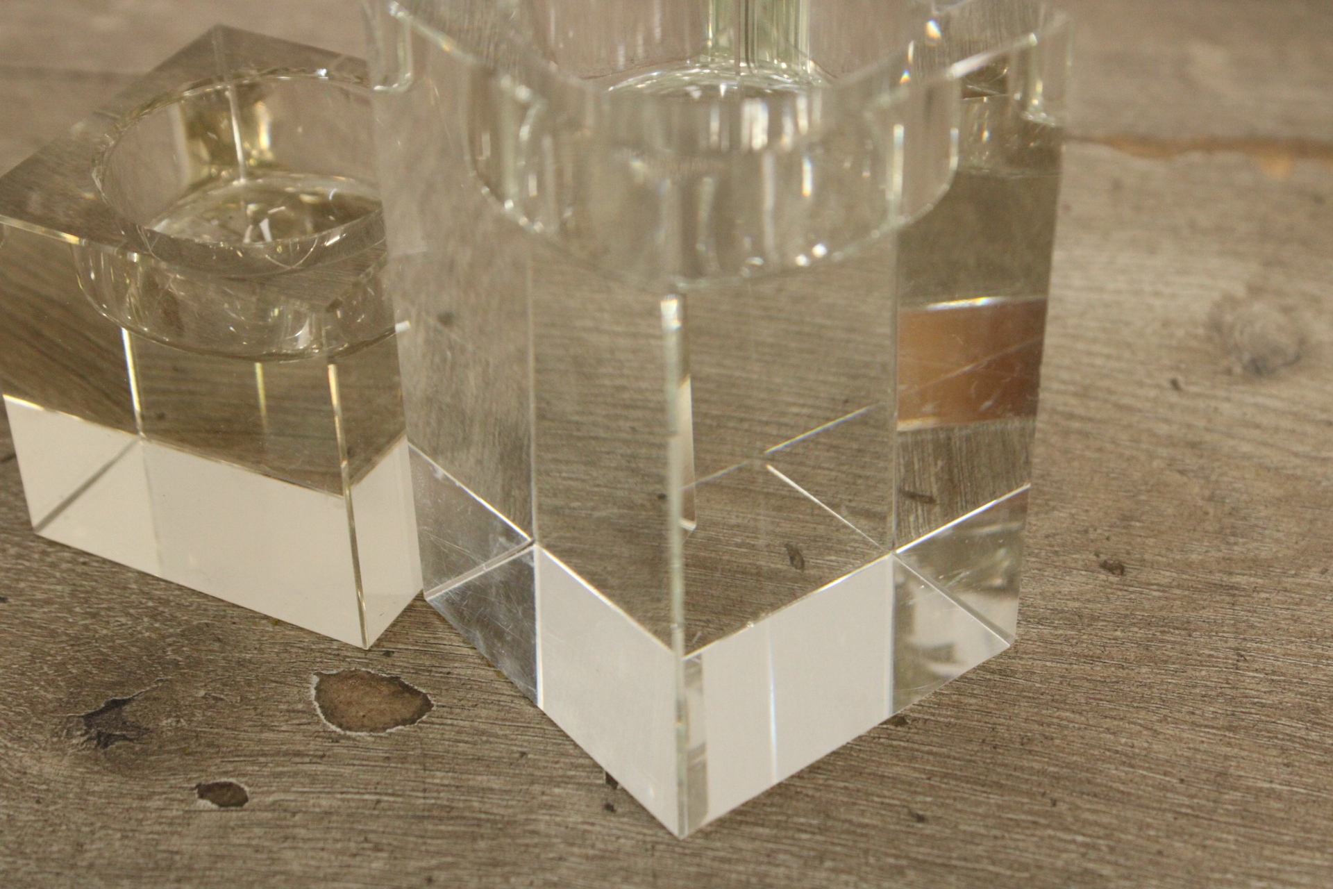 Kristallen waxinelichthouders 6 en 12 cm hoog – foto 6 – kavel bij GSD Auctions, Zoeterwoude