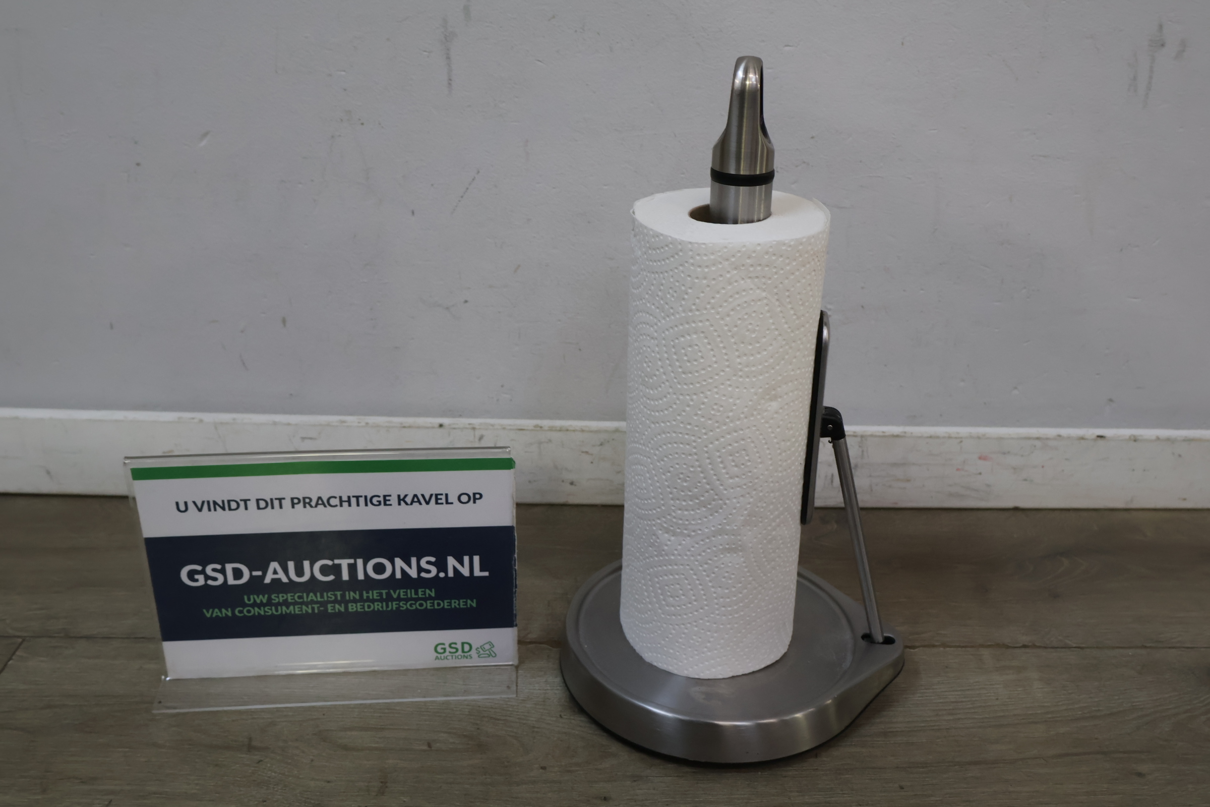 RVS keukenrolhouder met hendel – foto 2 – kavel bij GSD Auctions, Zoeterwoude
