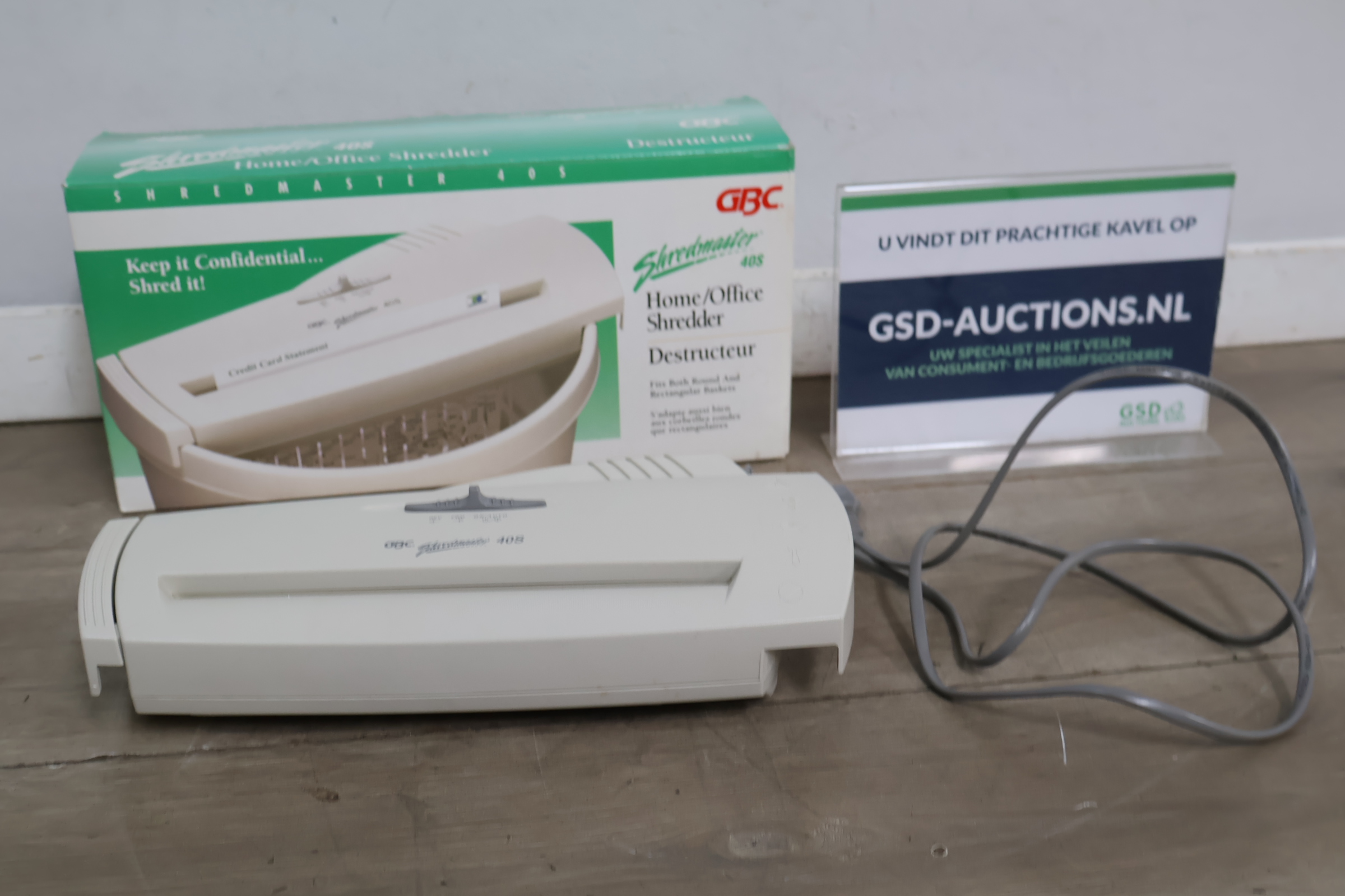 GBC Shredmaster 40S Home/Office Papiervernietiger – foto 2 – kavel bij GSD Auctions, Zoeterwoude