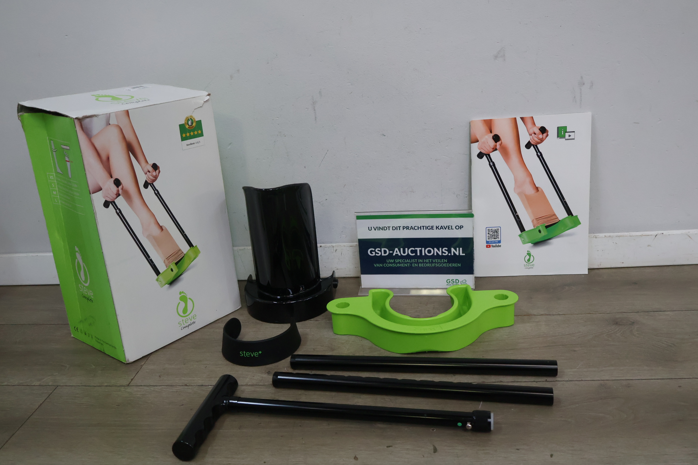 Steve Complete hulpmiddel voor het aantrekken van kousen – foto 2 – kavel bij GSD Auctions, Zoeterwoude