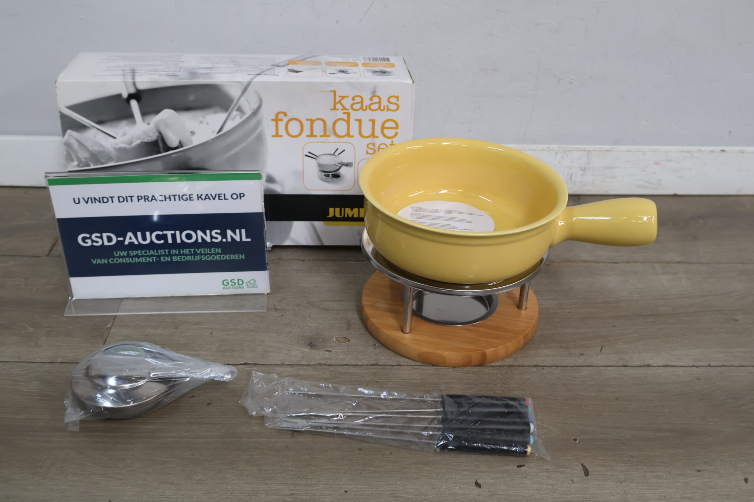 Kaasfondue set Jumbo – foto 2 – kavel bij GSD Auctions, Zoeterwoude