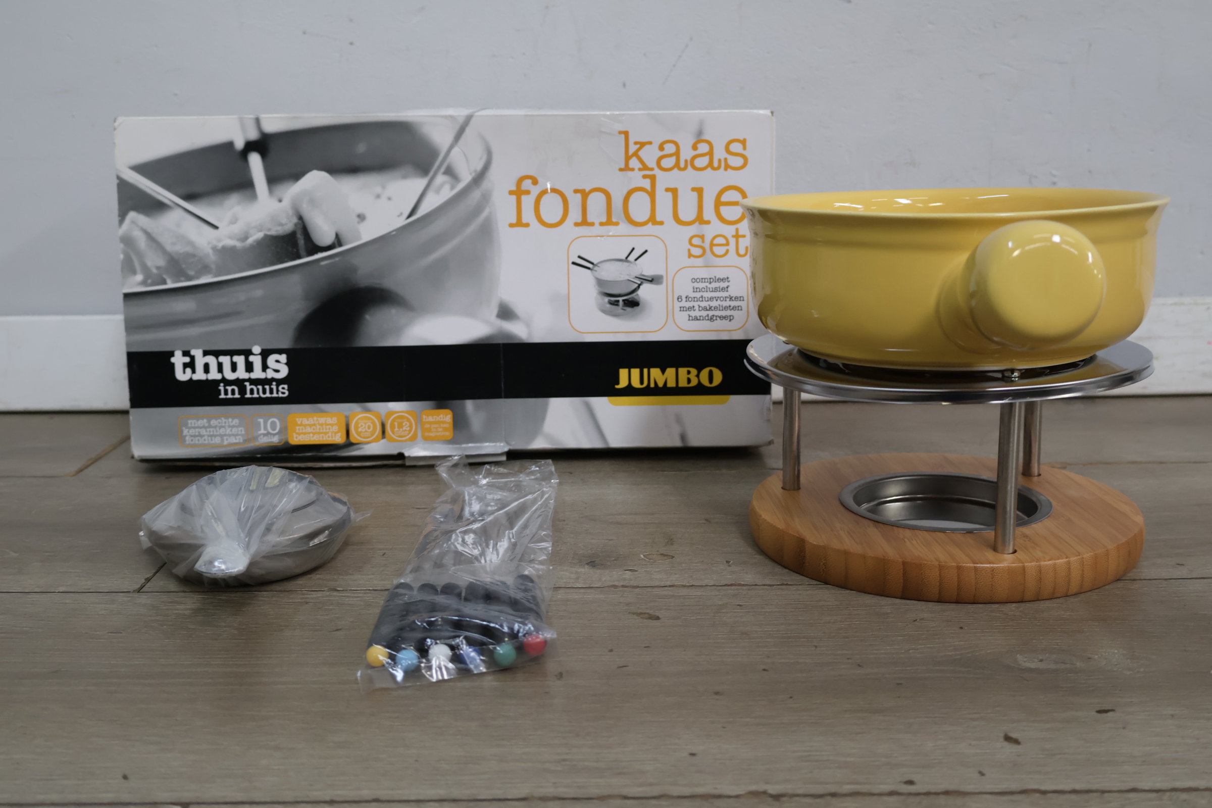Kaasfondue set Jumbo – foto 4 – kavel bij GSD Auctions, Zoeterwoude